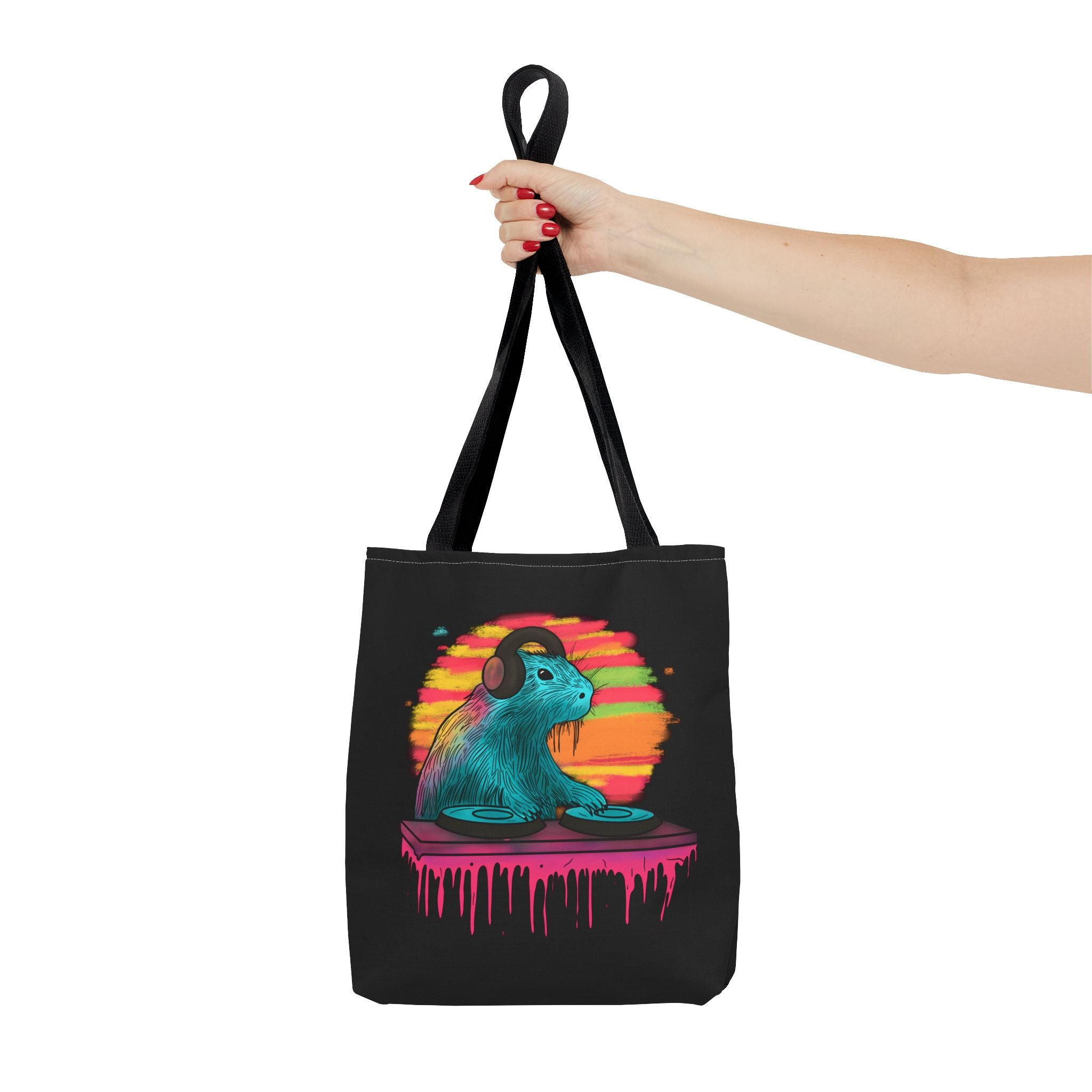 DJ Capybara Music Lover Canvas Tote Bag