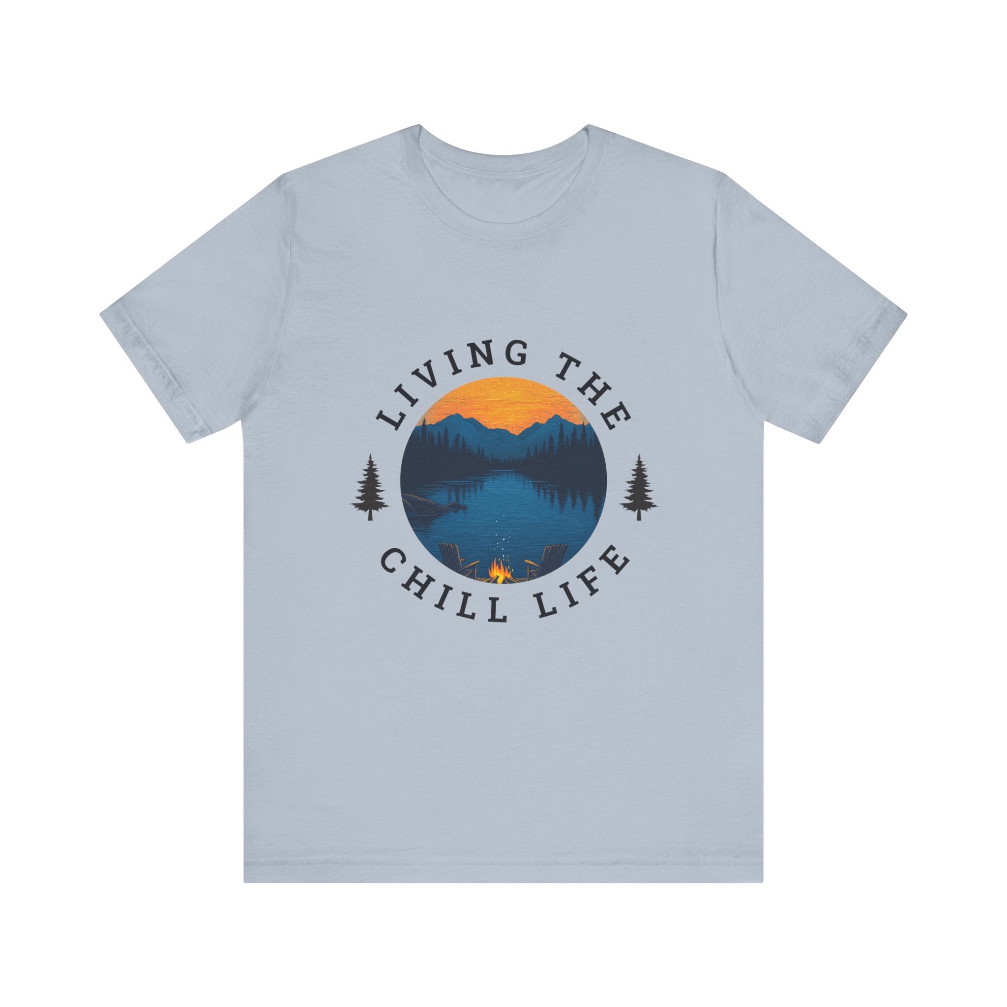 Living the Chill Life Mountainside - Unisex Jersey Tee