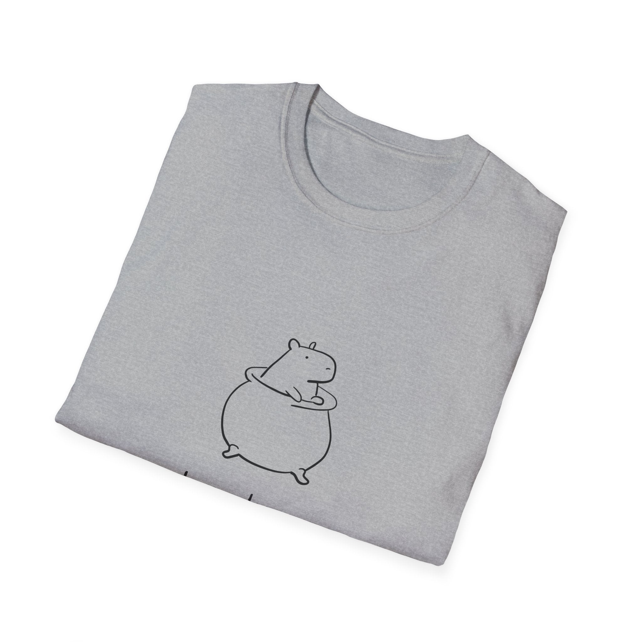 In My Defense I Was Unsupervised Capybara Softstyle Tee