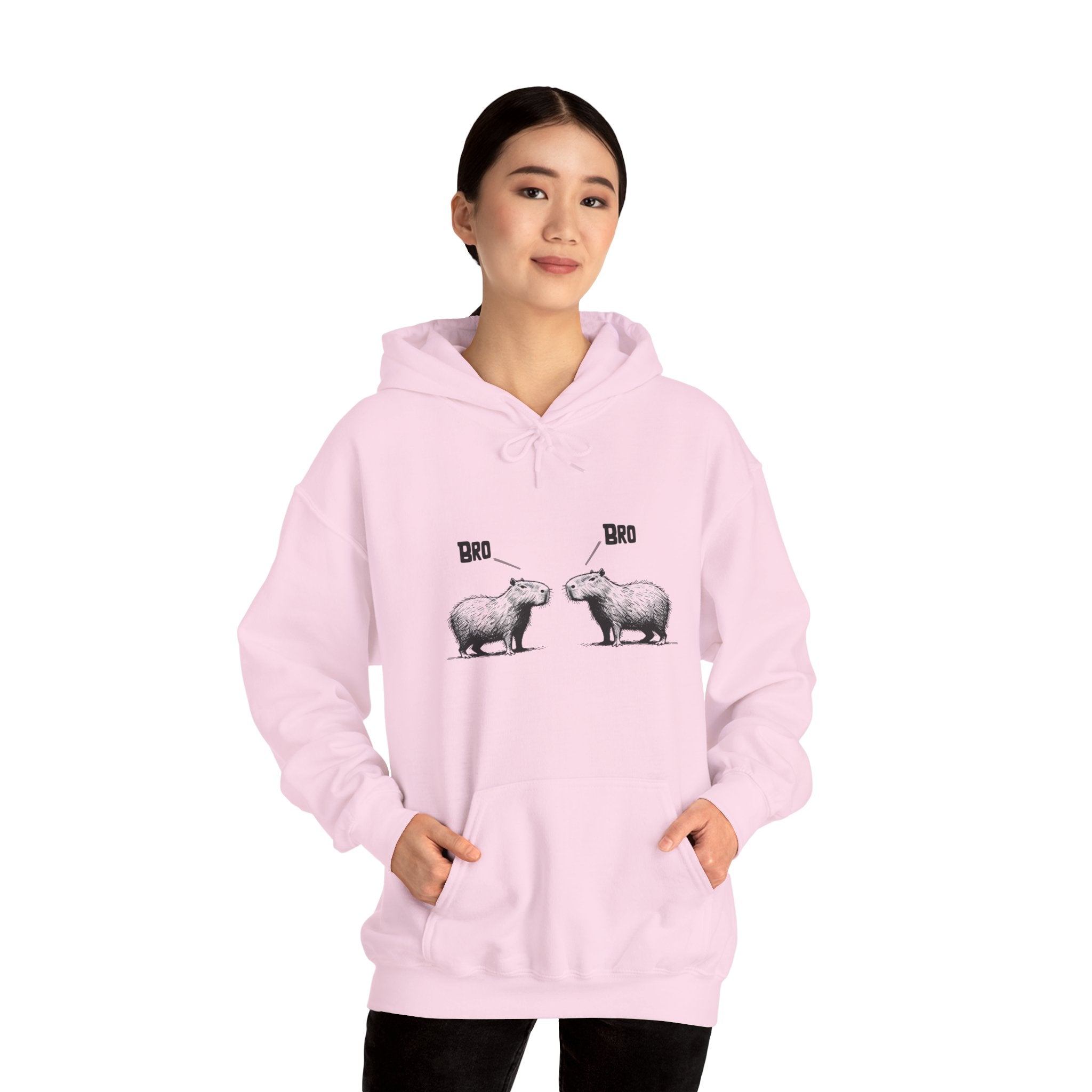 Bro Bro Adult Hoodie | Funny Chill Graphic Heavy Hoodie