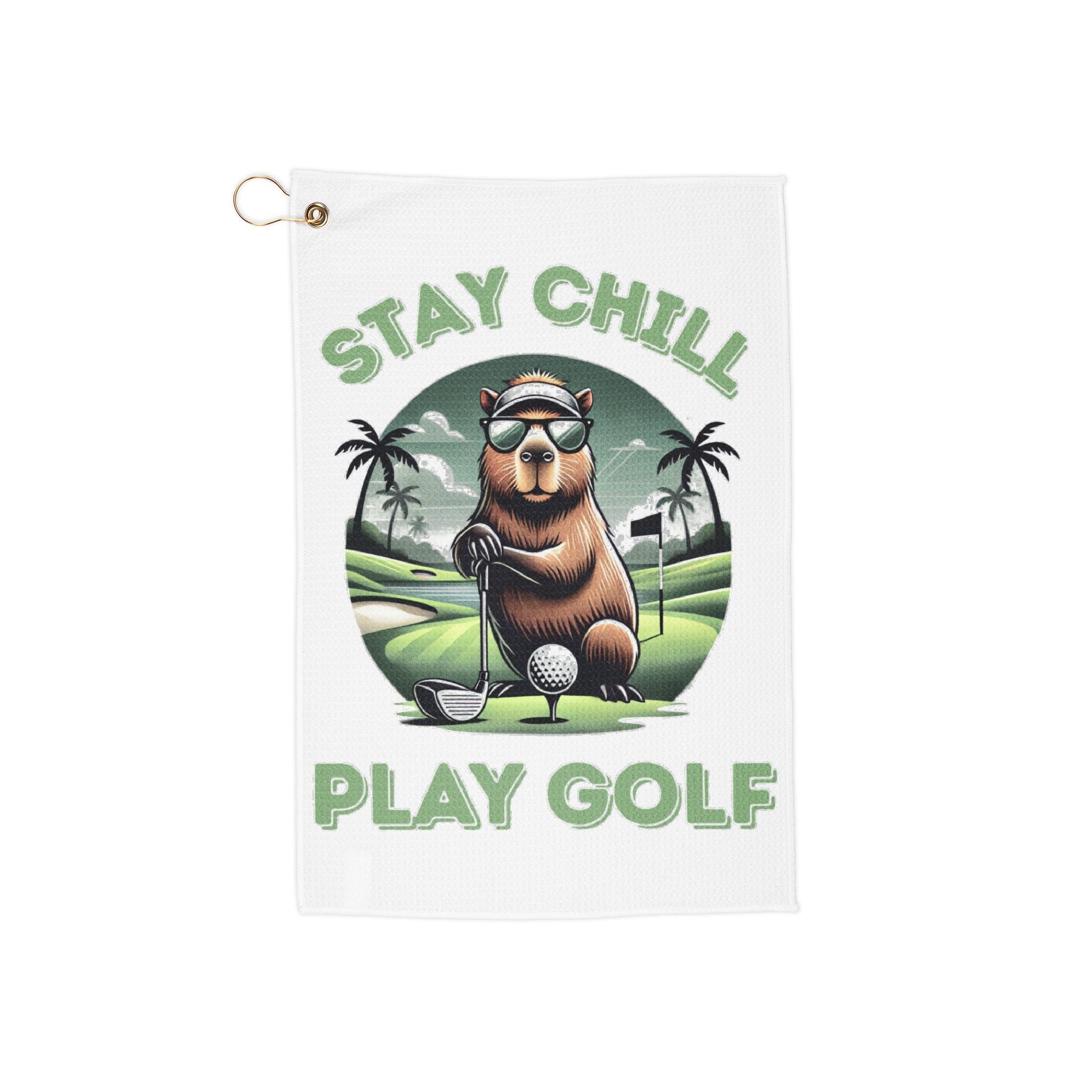 Stay Chill Play Golf Golf Towel