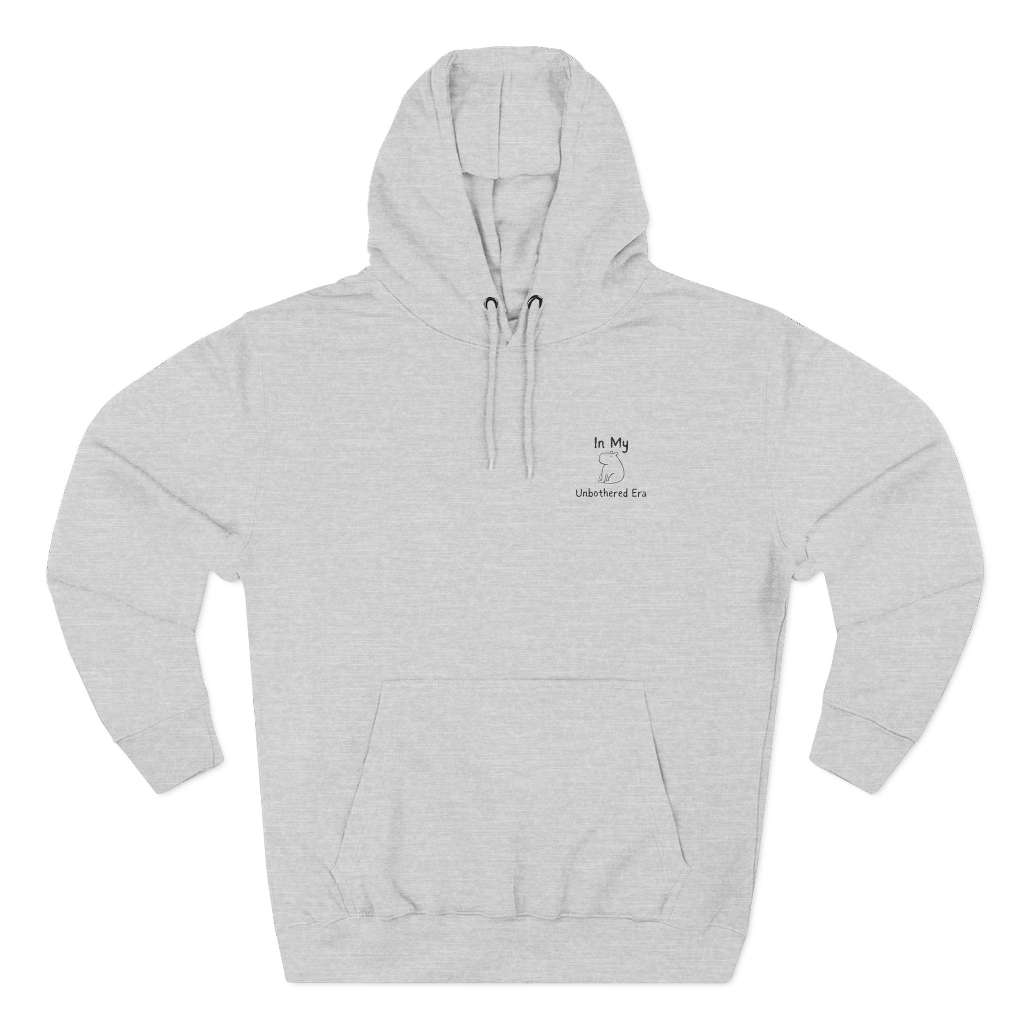 "In My Unbothered Era" Embroidered Capybara Premium Hoodie