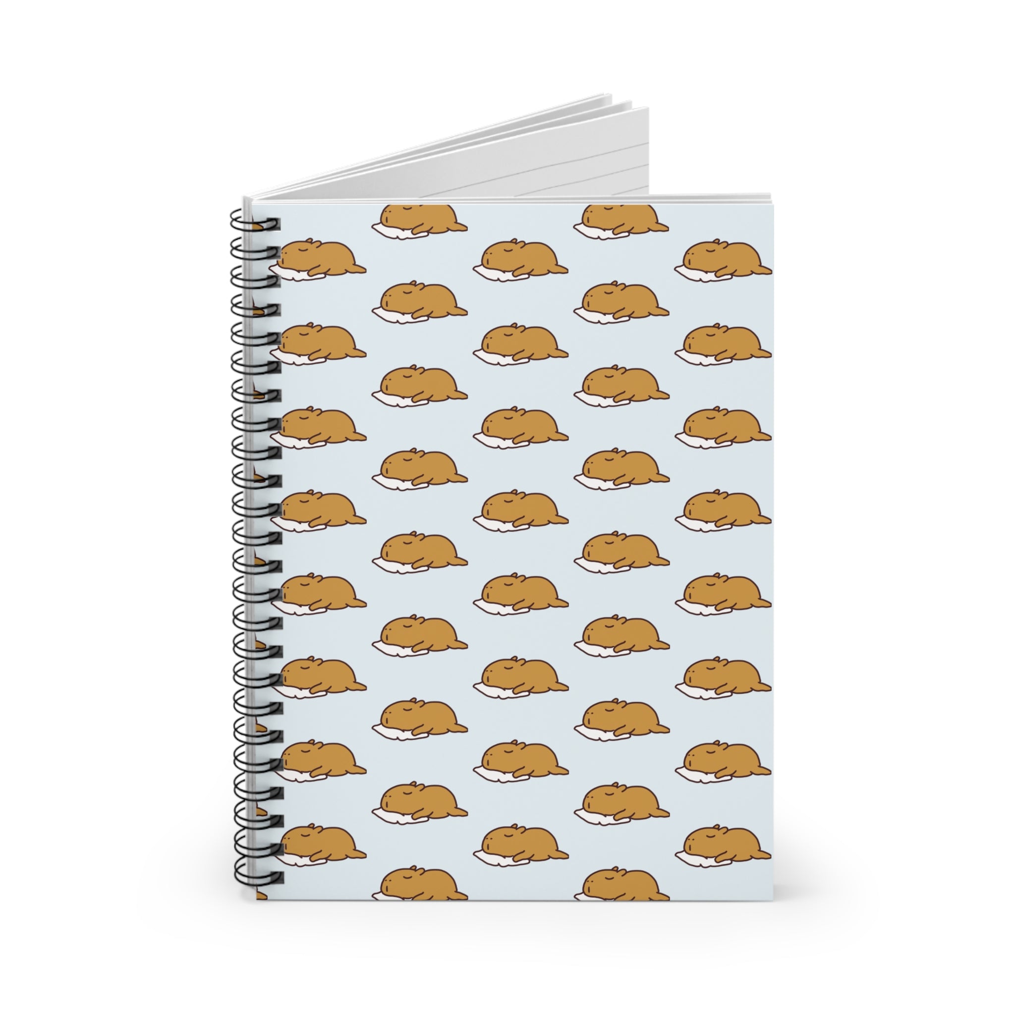 Cute Capybara Notebook – Cozy Sleeping Pattern Journal