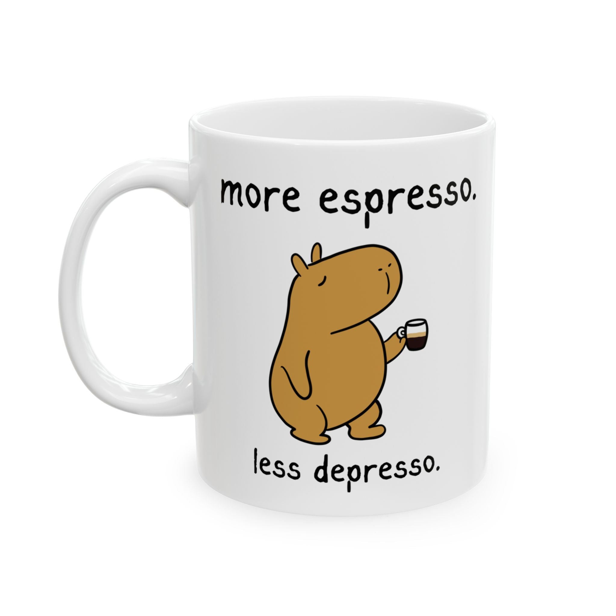 "More Espresso" Capybara Coffee Lover Coffee Mug
