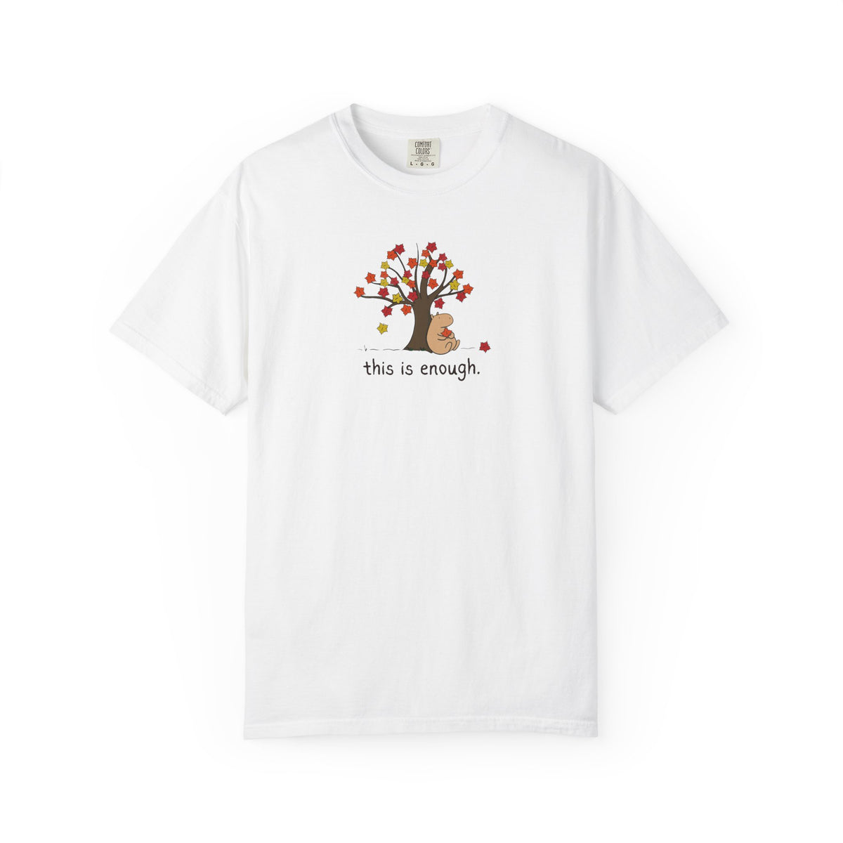 Copy of Autumn Leave This is Enough - Capybara Softstyle Adult T-Shirt