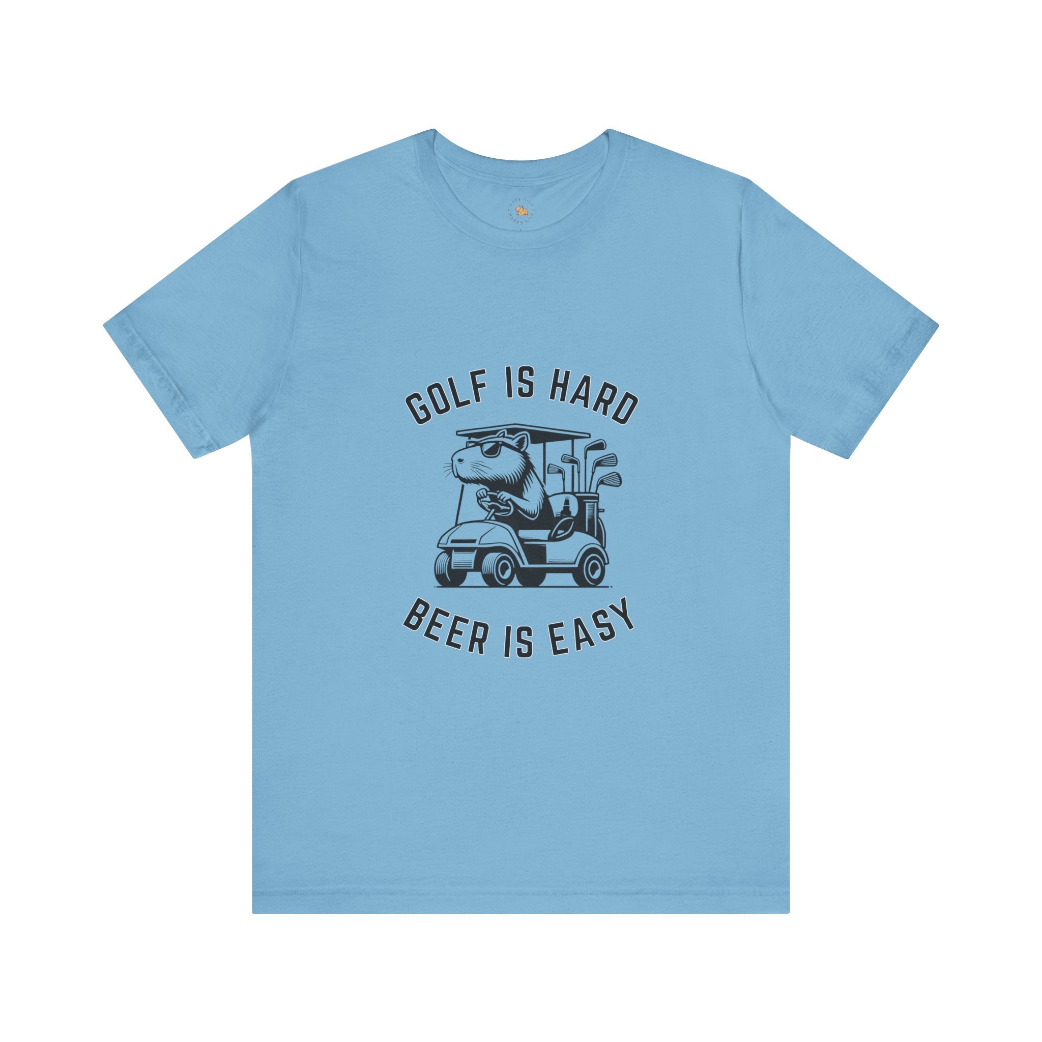 Golf is Hard, Beer is Easy - Unisex Jersey Tee