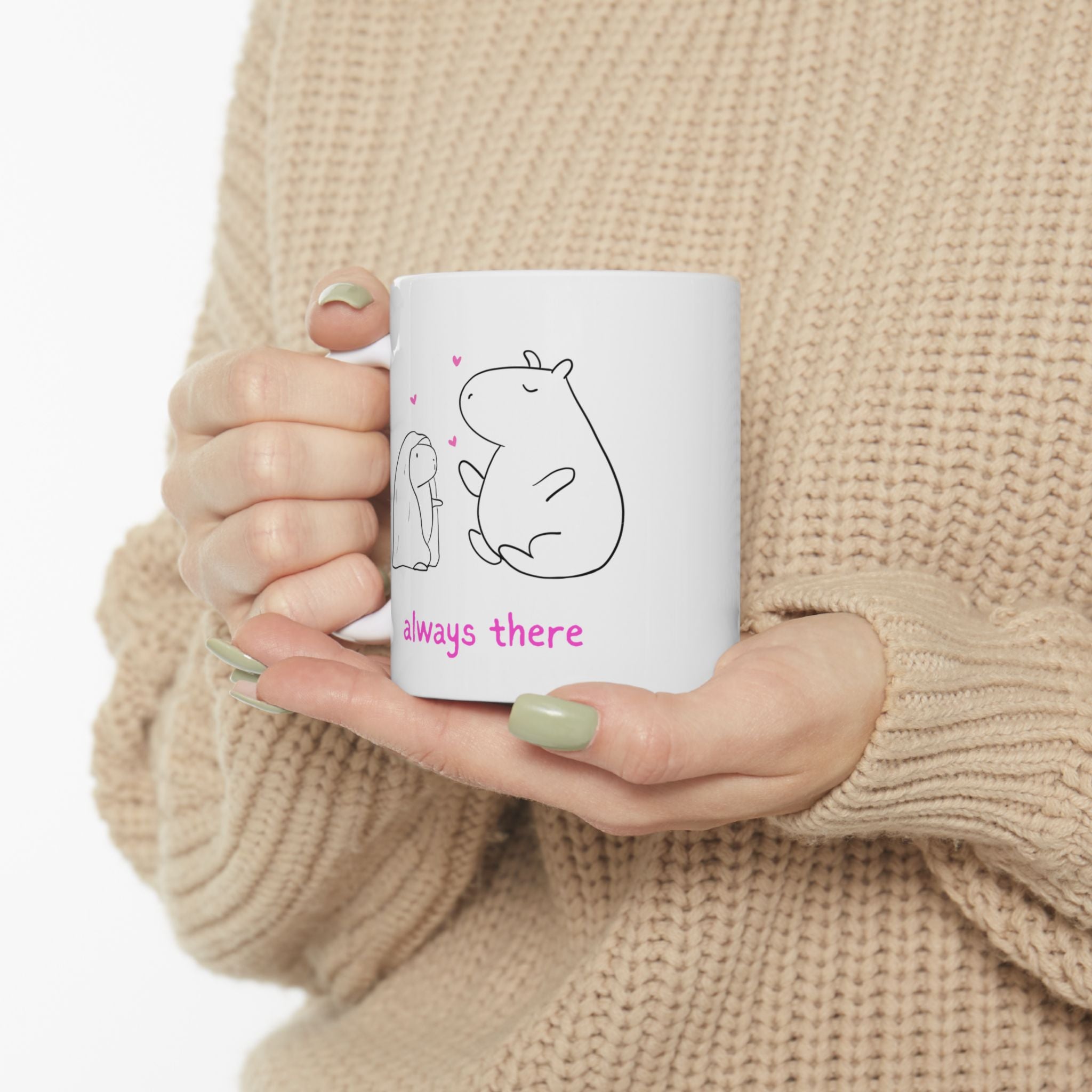 "Always There" Capybara Mom Mug