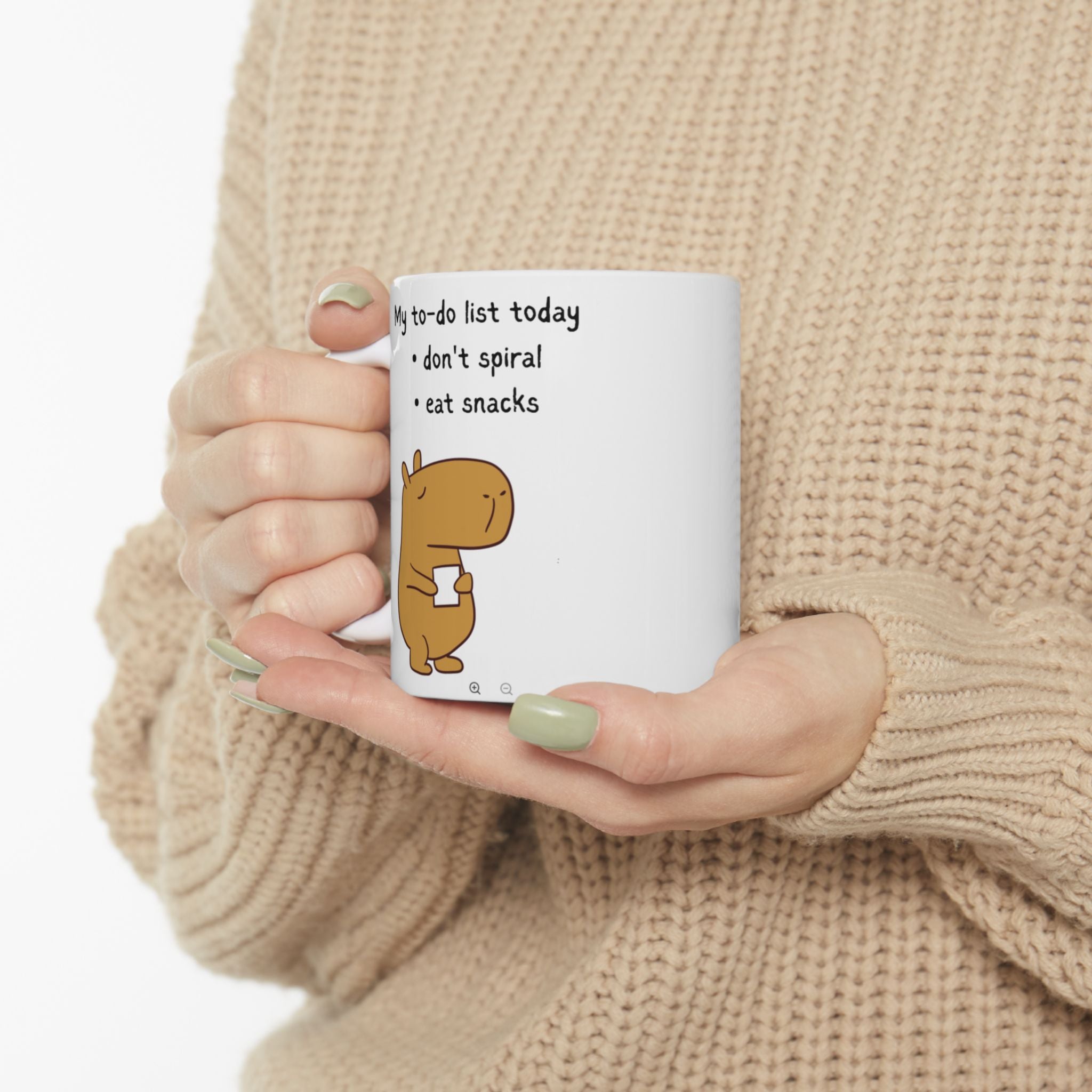 "My to-do list" Capybara Productivity Humor Coffee Mug