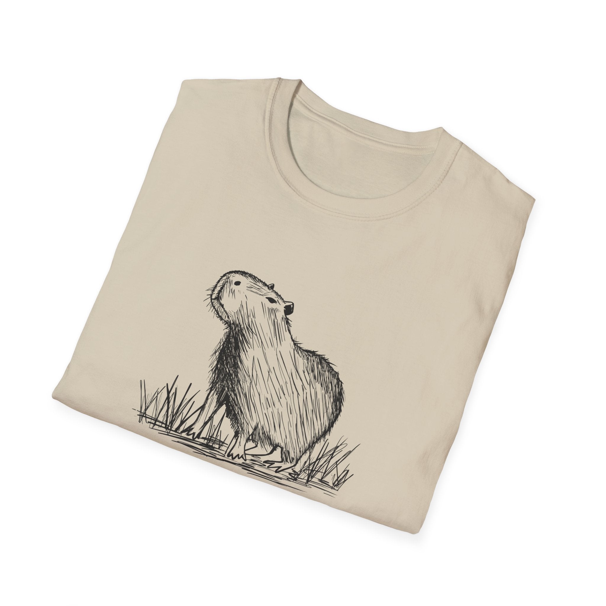 This Is Me Unbothered Shirt – Funny Capybara Softstyle Tee