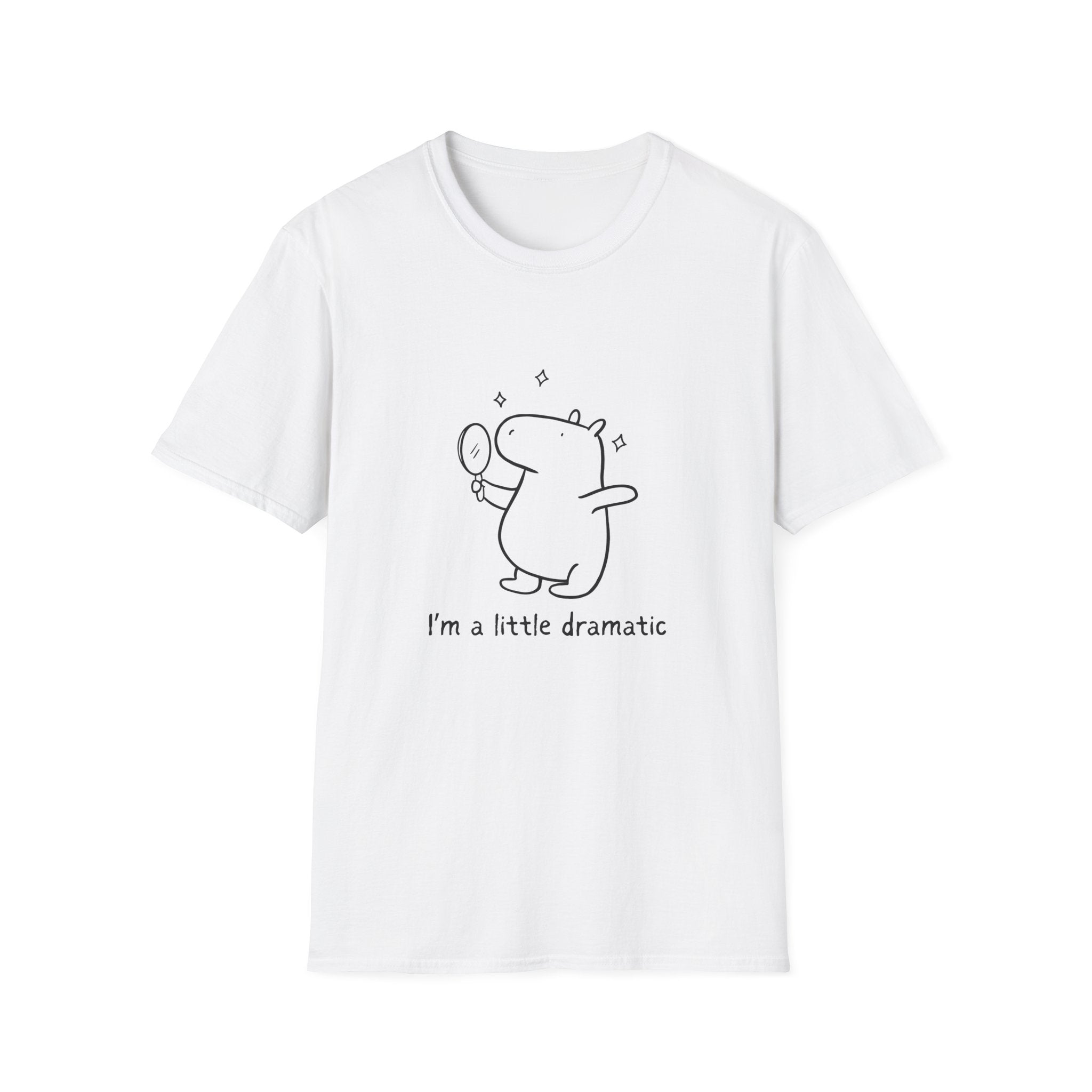 "I'm a Little Dramatic" Capybara Drama Lover Softstyle Tee