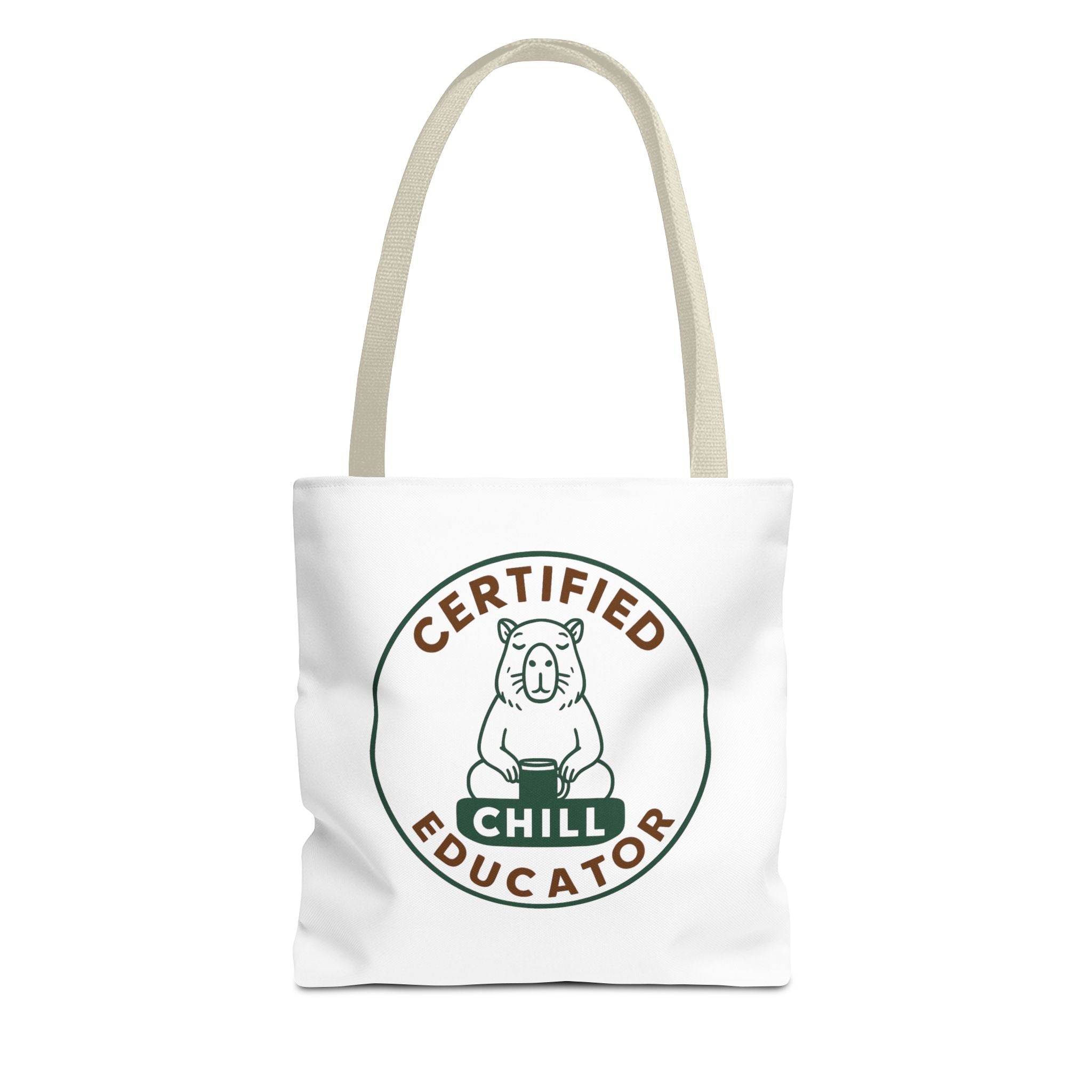 Certified Chill Educator Capybara - Teacher Tote Bag