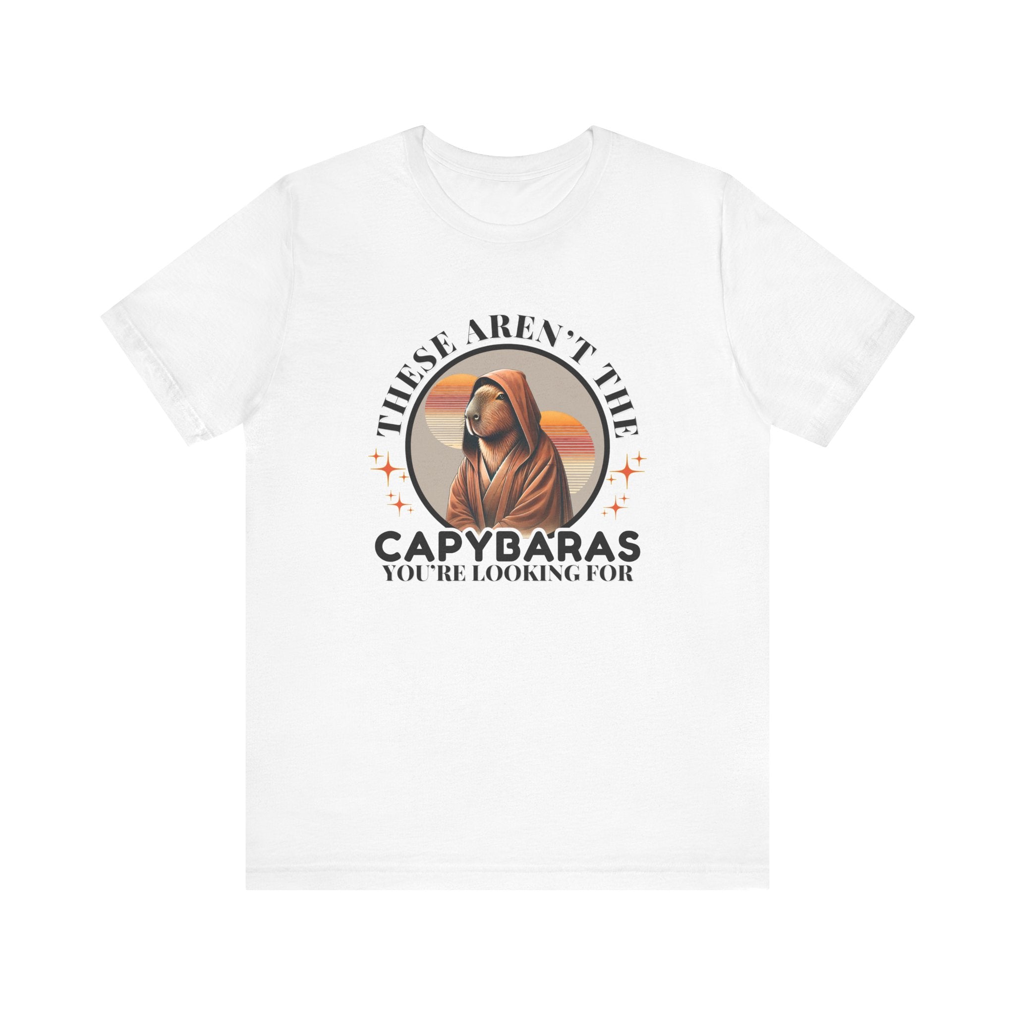 “These Aren’t the Capybaras You’re Looking For” Badge Style  – Funny Star Wars Unisex Jersey Tee