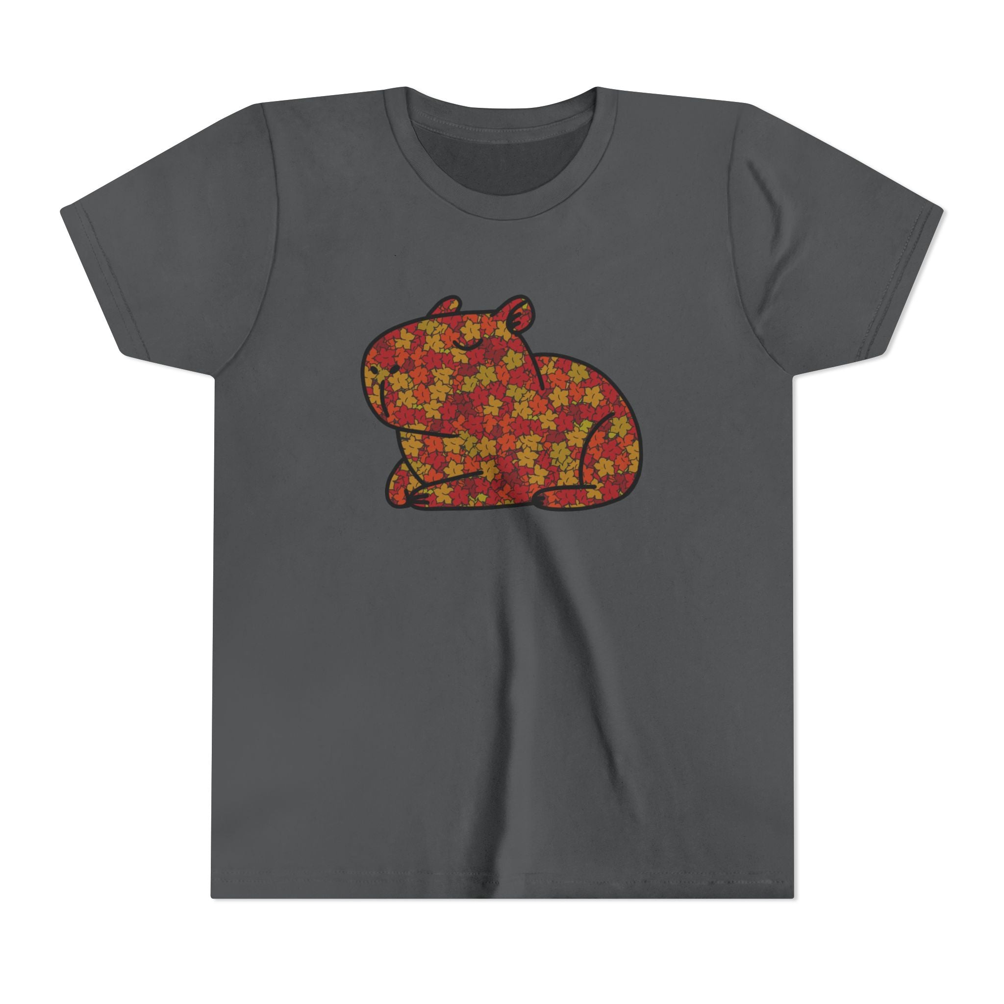 Fall Leaves Capybara Youth Tee