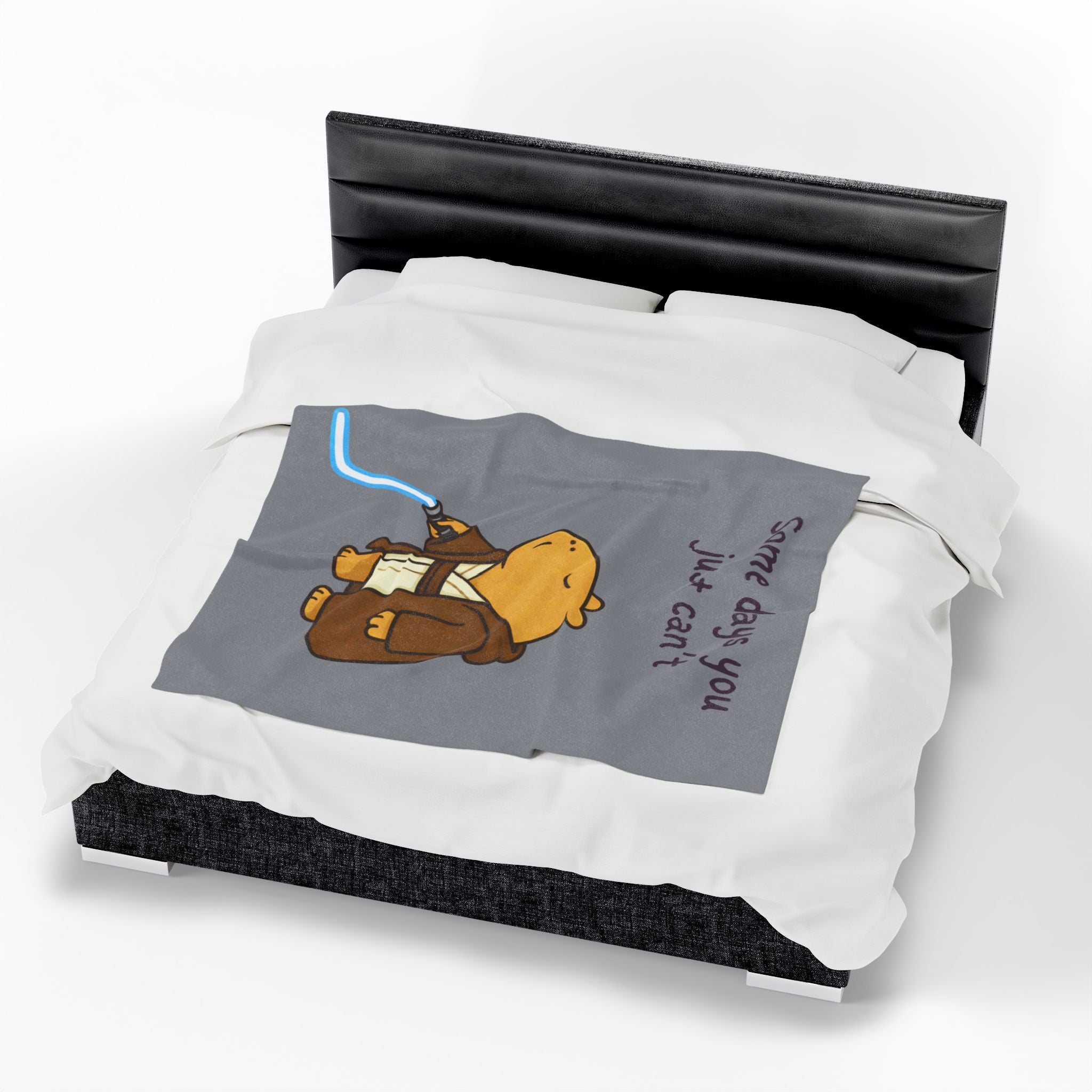 Some Days You Just Can’t Velveteen Plush Blanket