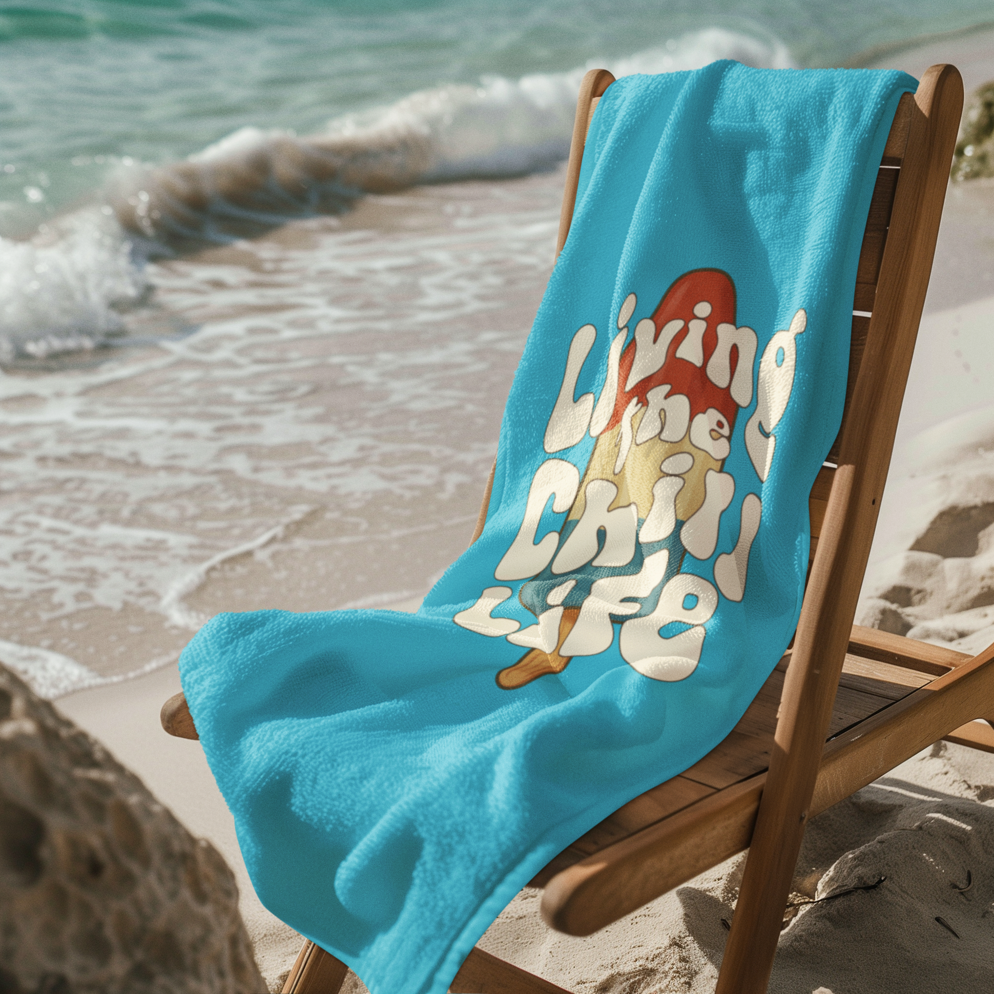 IcyPop Chill Life Oversized Beach Towel