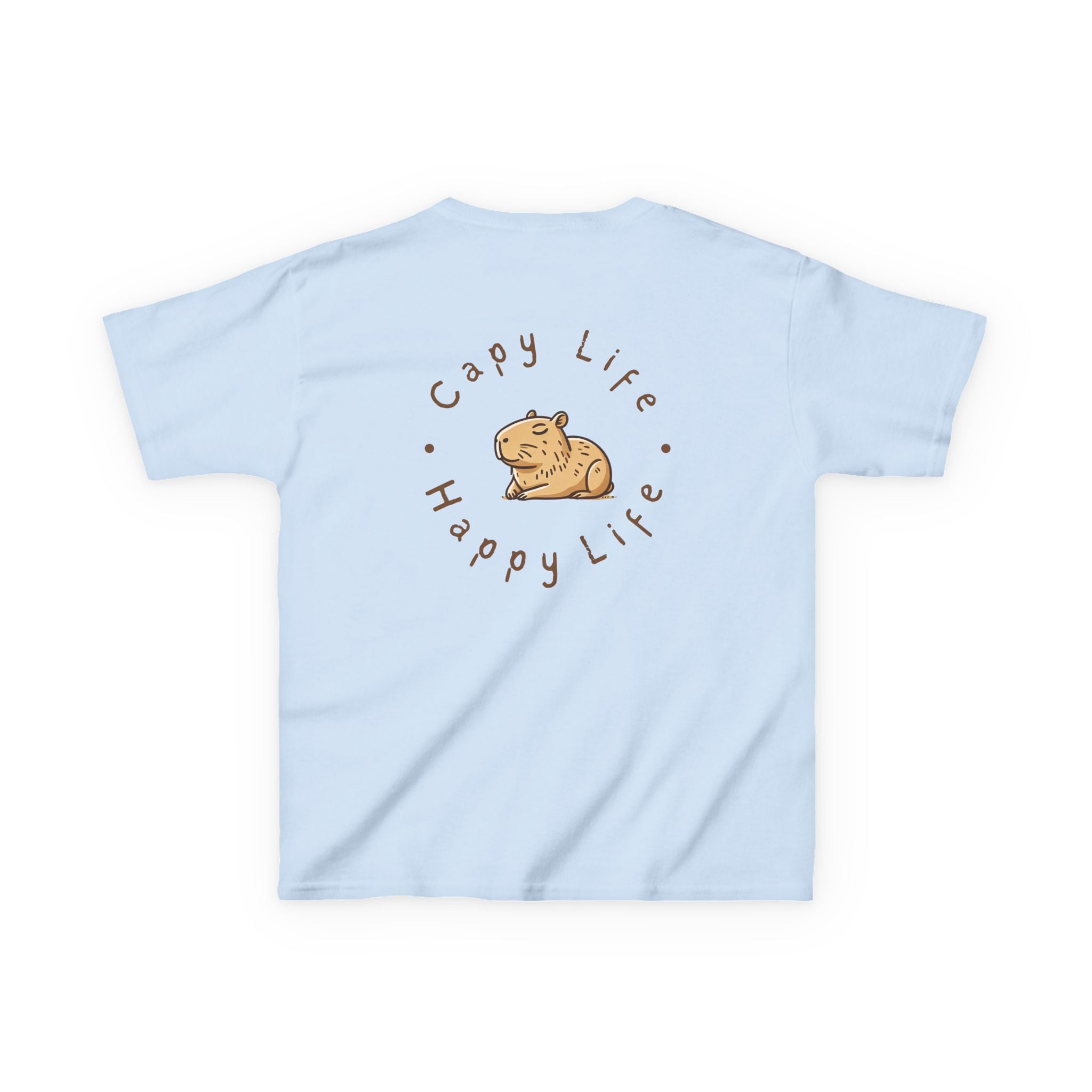 Kids Capybara Life Tee - Happy Life Graphic T-Shirt for Children