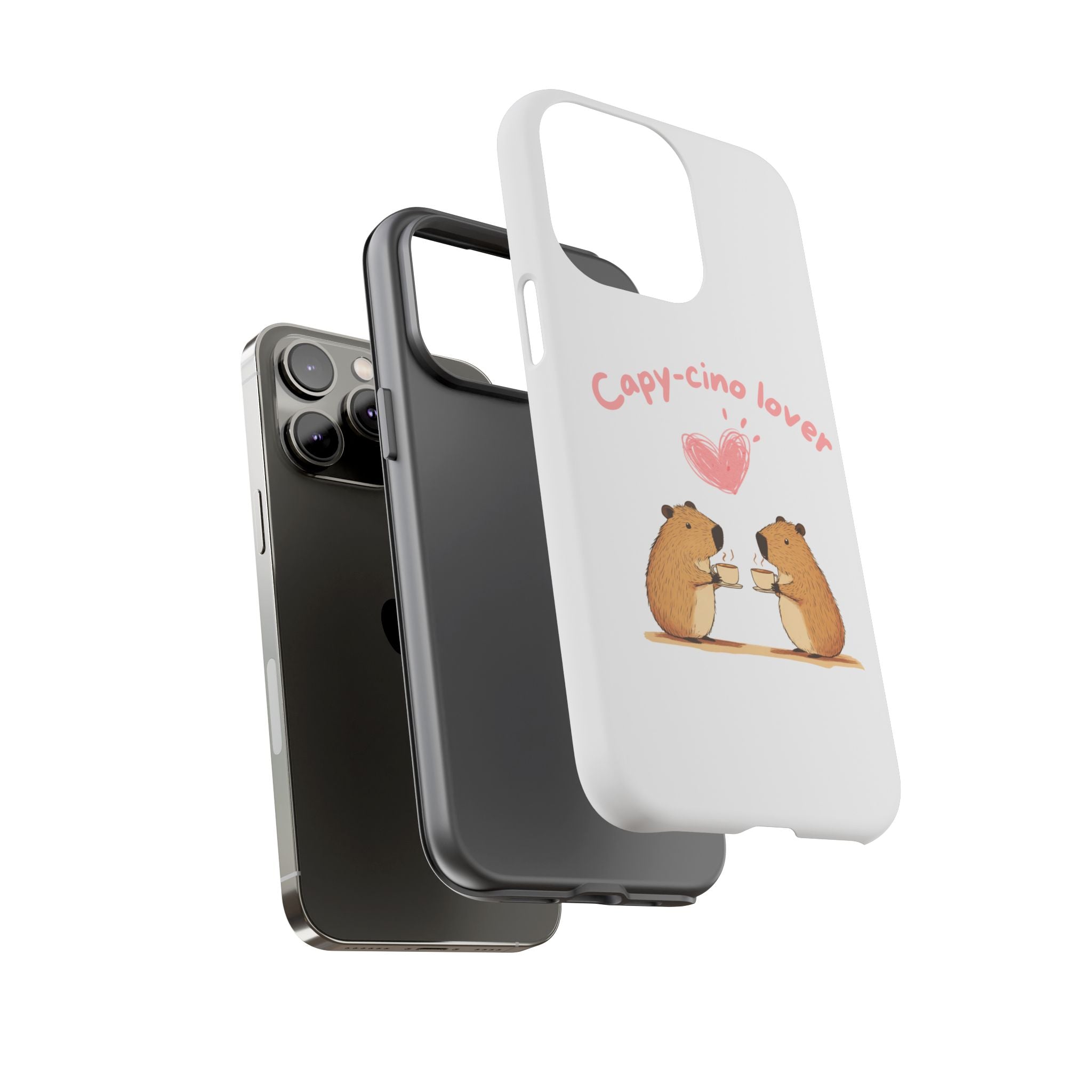 Cute Capybara Phone Case (Capy-cino Lover Series)