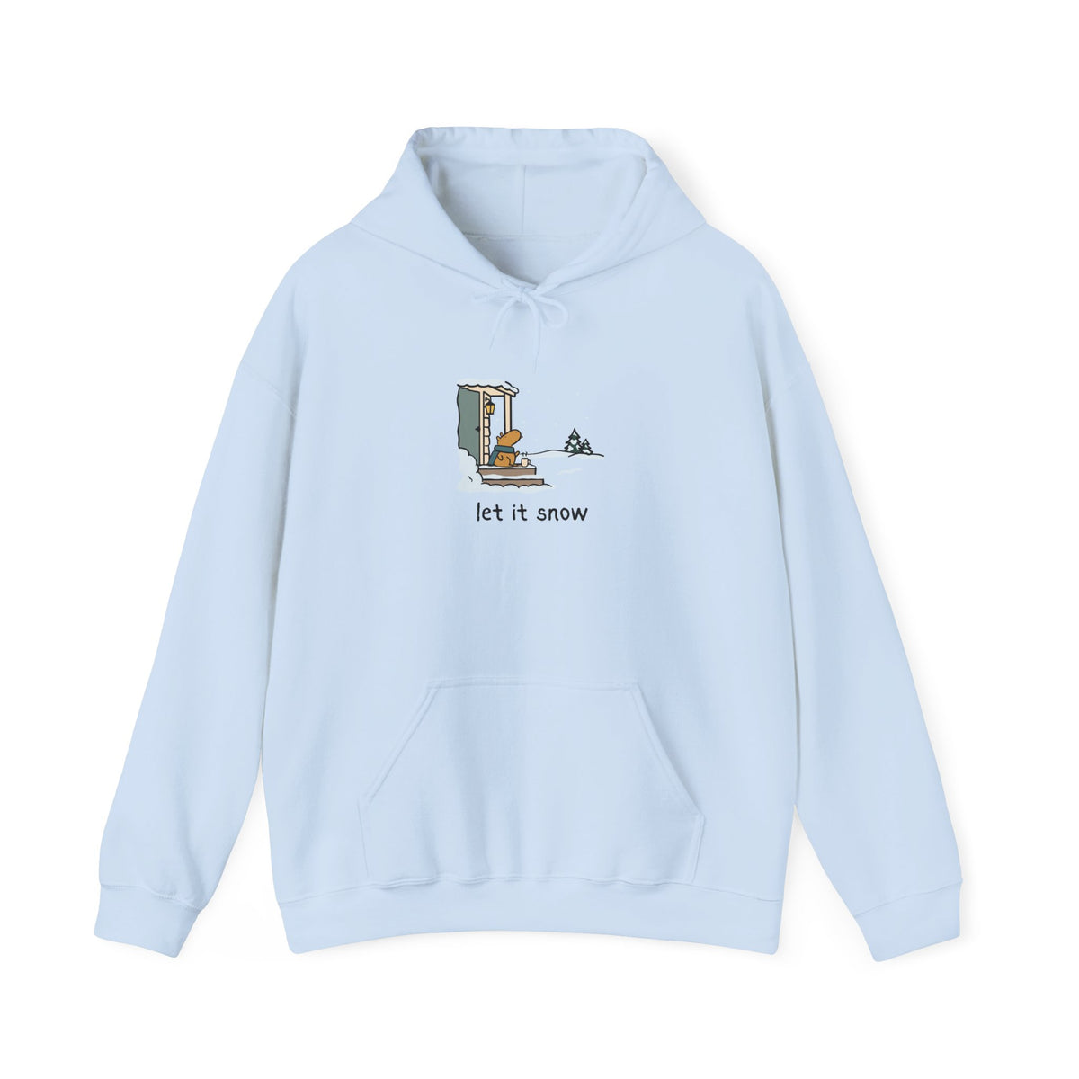 Let it Snow Cozy Capybara Hoodie