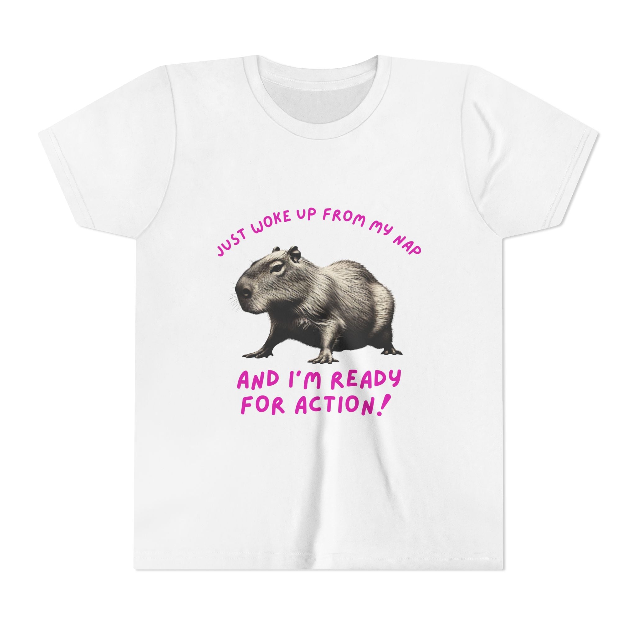 Just Woke Up From My Nap, Ready for Action! - Unisex Youth Tee