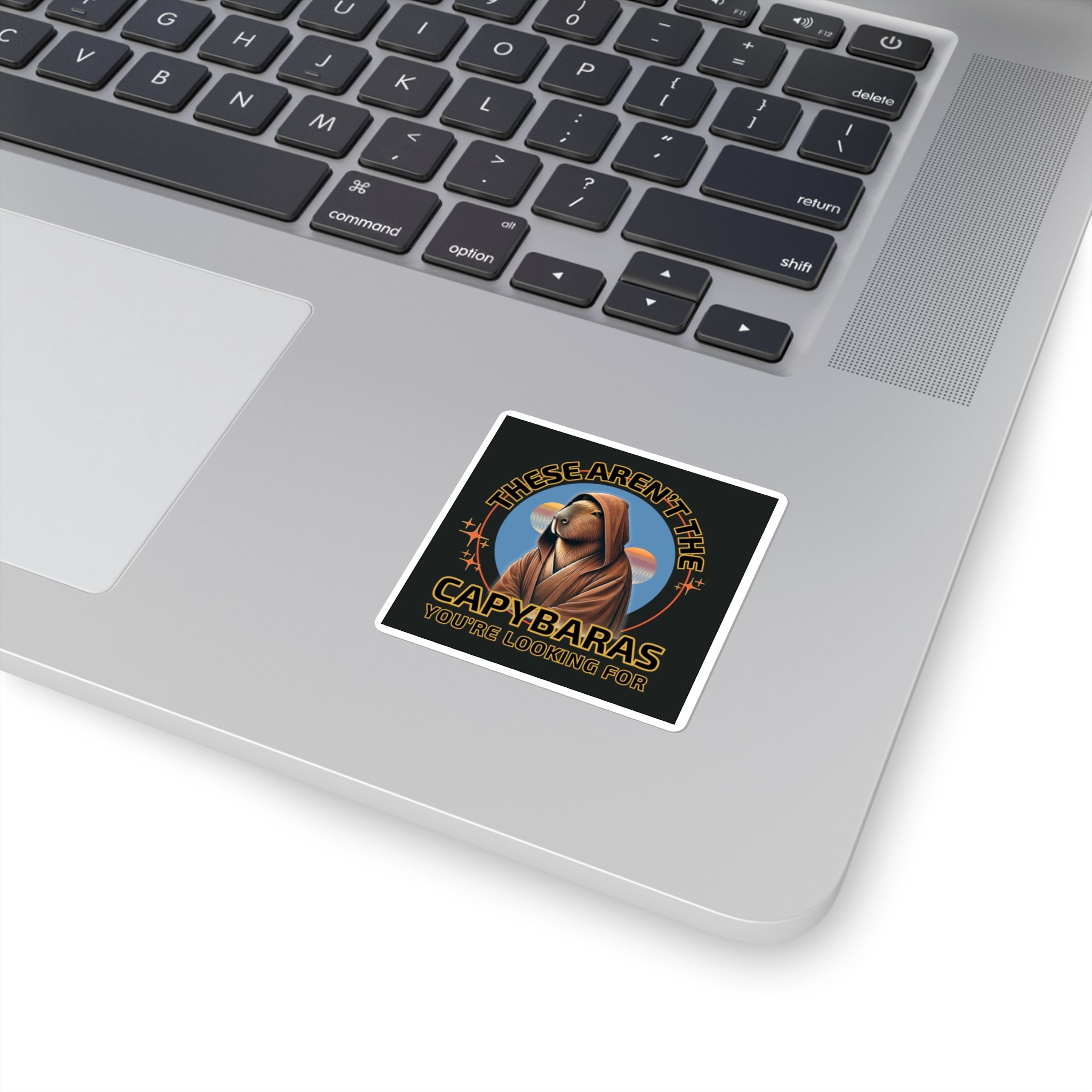These Aren’t the Capybaras You’re Looking For Sticker – Obi-Wan Capybara Star Parody Vinyl Sticker