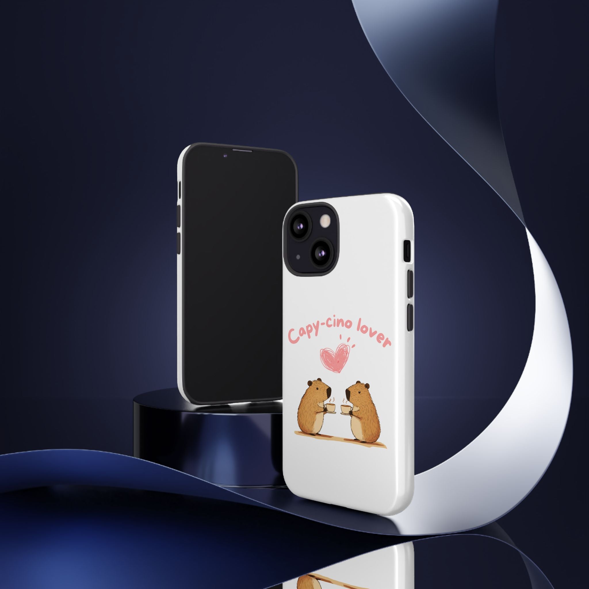 Cute Capybara Phone Case (Capy-cino Lover Series)