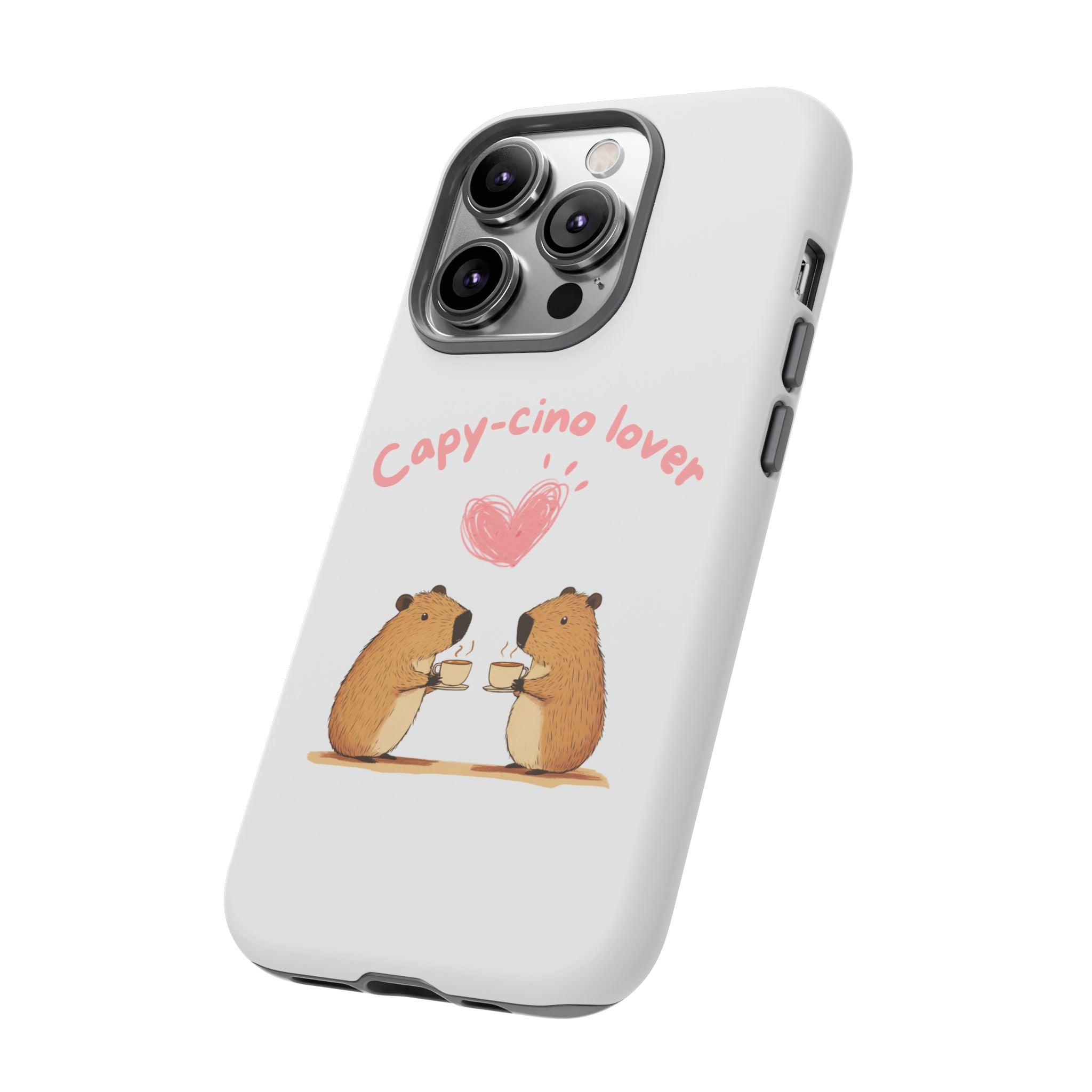 Cute Capybara Phone Case (Capy-cino Lover Series)