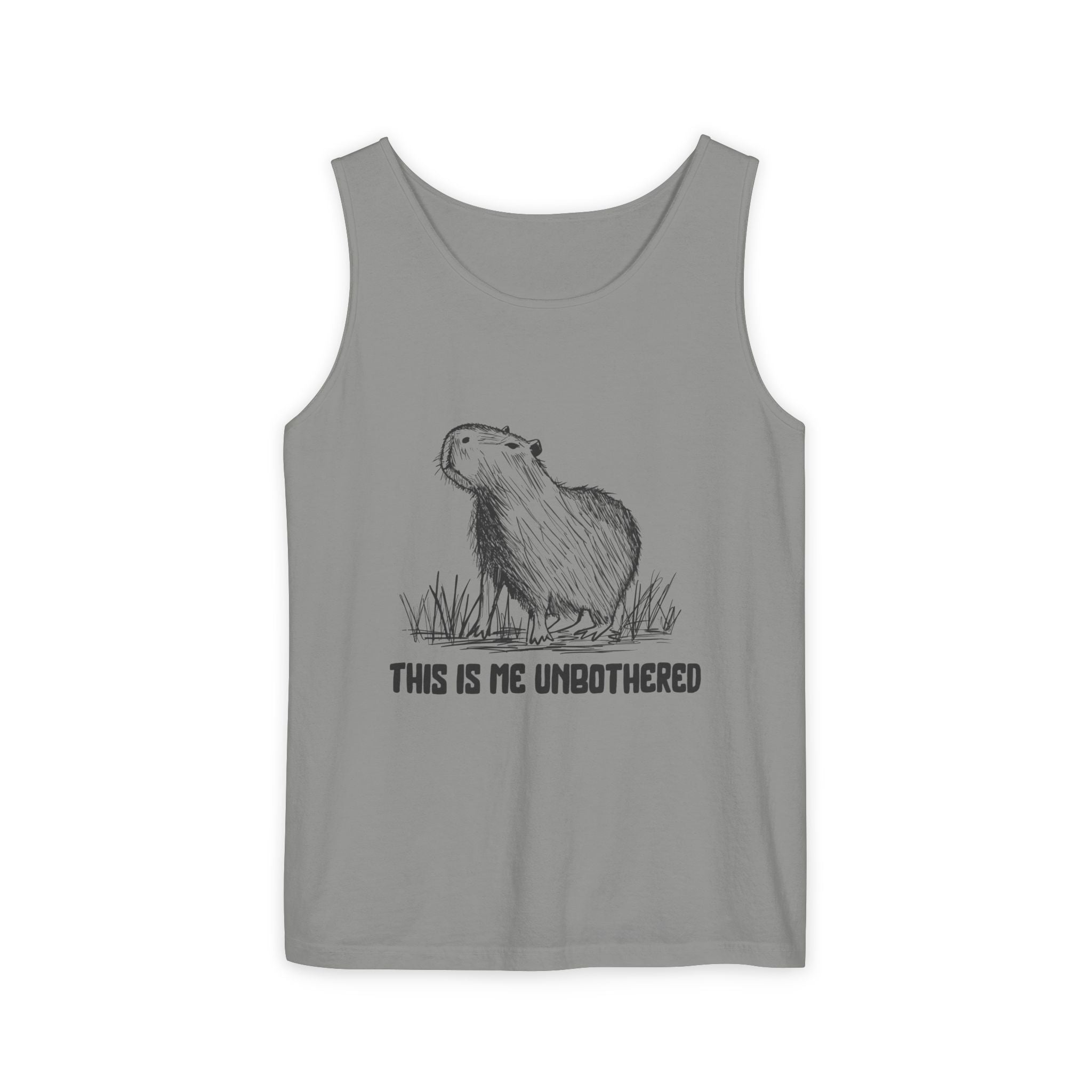 "This Is Me Unbothered" Funny Capybara Premium Comfort Colors Tank