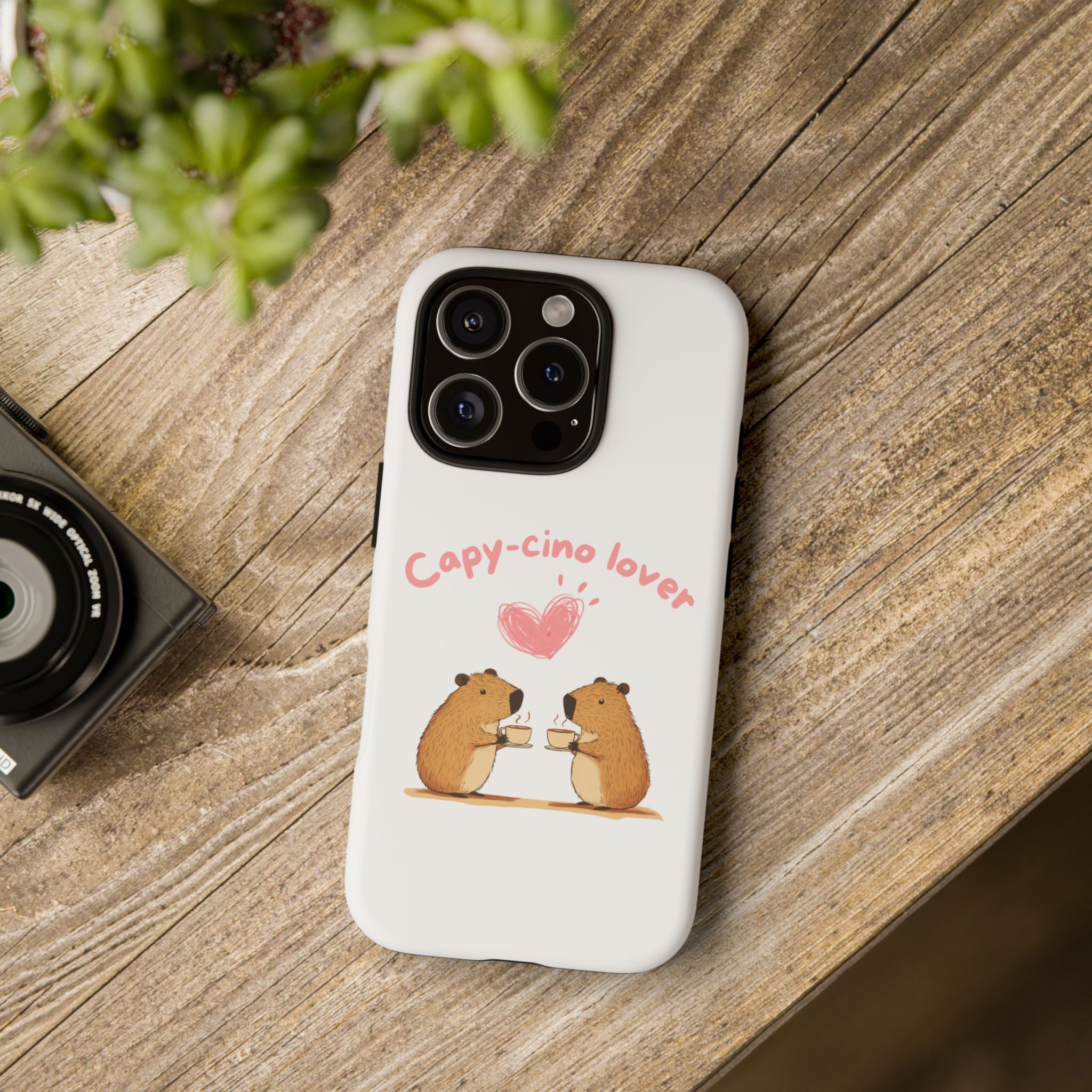 Cute Capybara Phone Case (Capy-cino Lover Series)