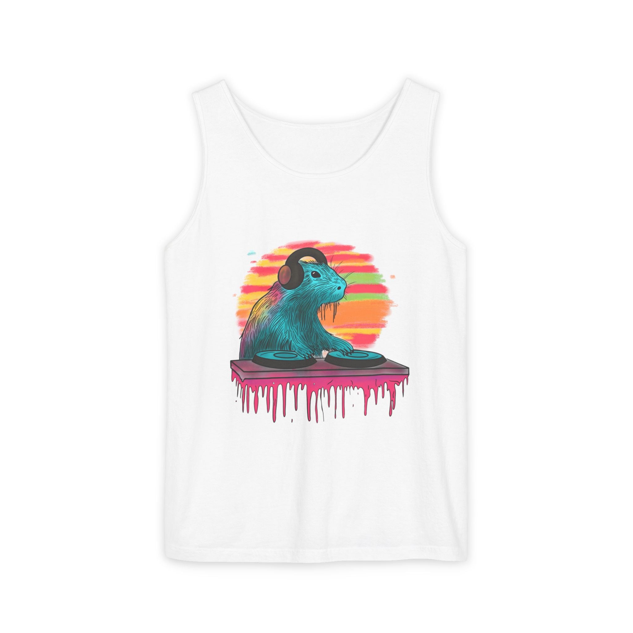 DJ Capybara Retro Music Tank Top