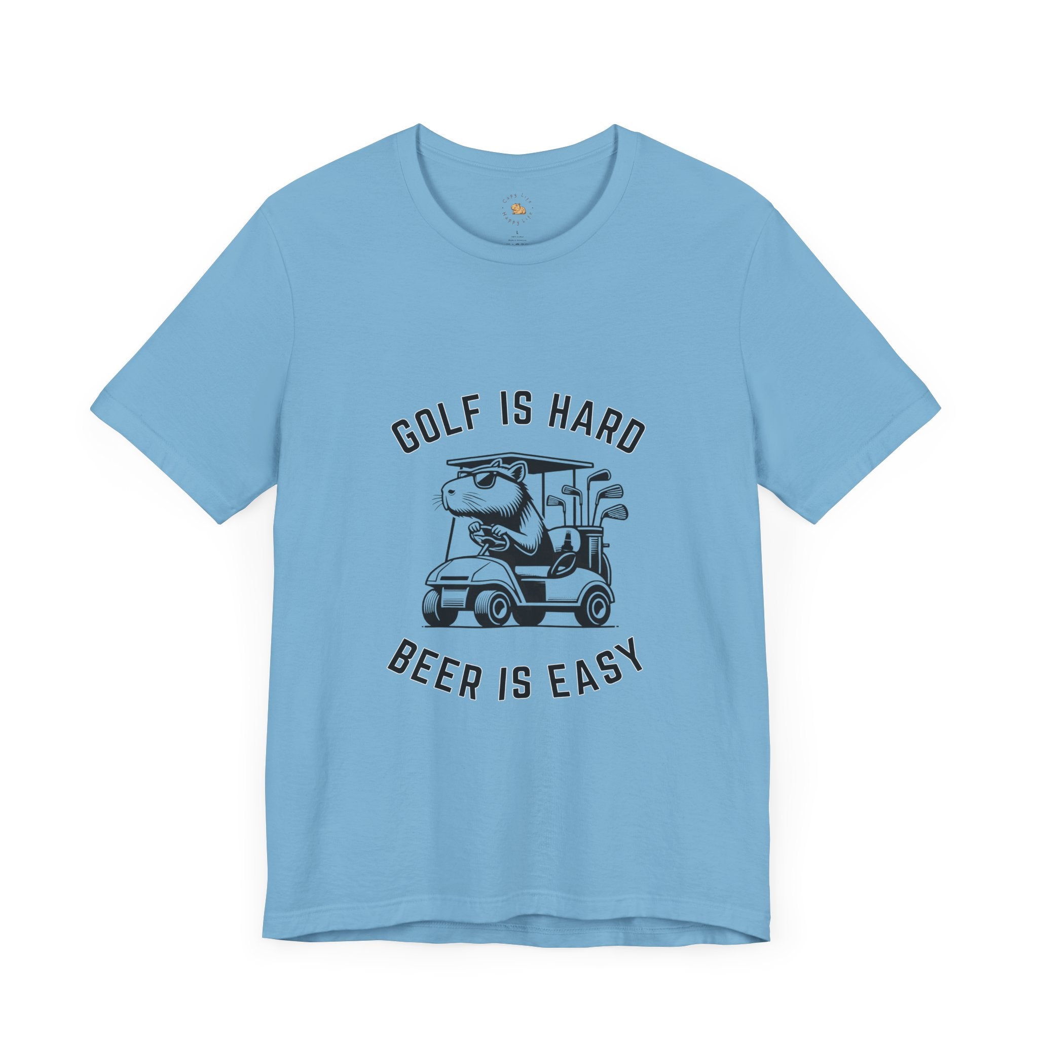 Golf is Hard, Beer is Easy - Unisex Jersey Tee