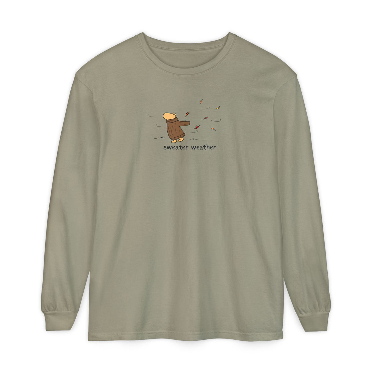 Sweater Weather Capybara Long Sleeve Tee