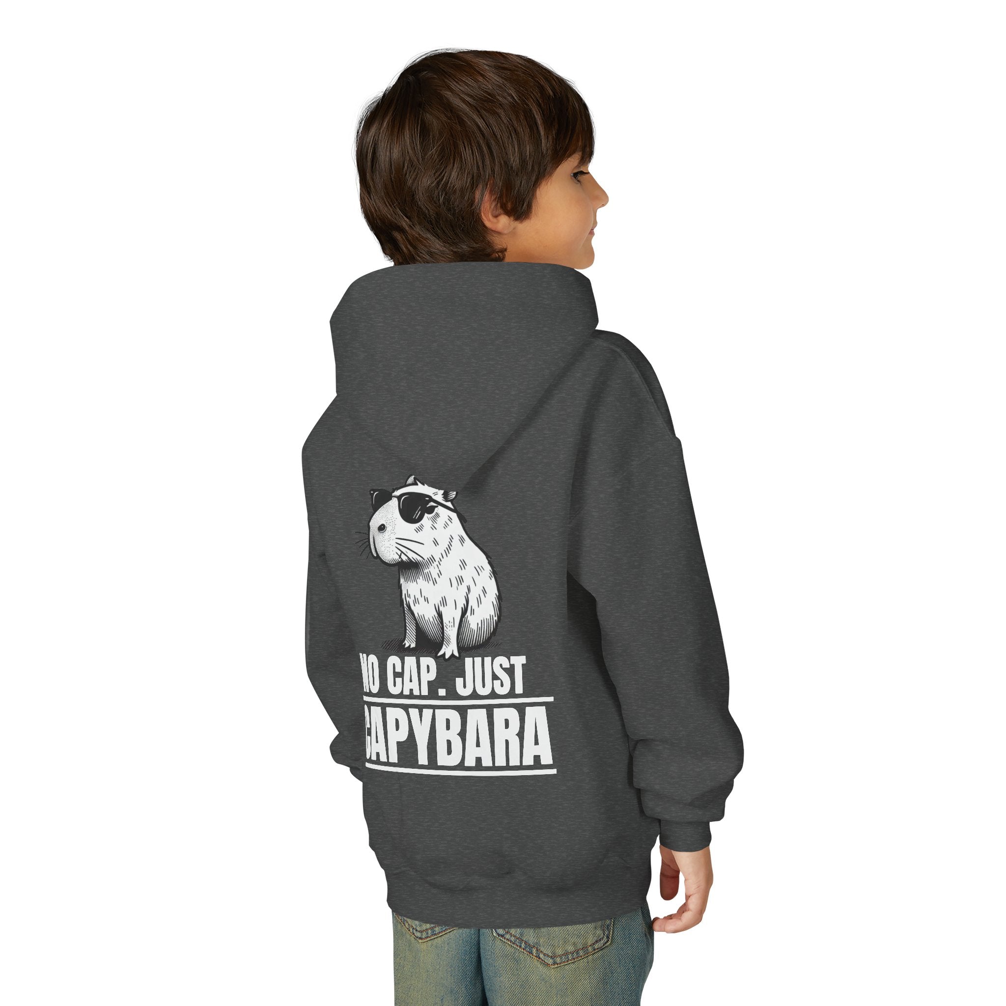 No Cap, Just Capybara Kids Hoodie