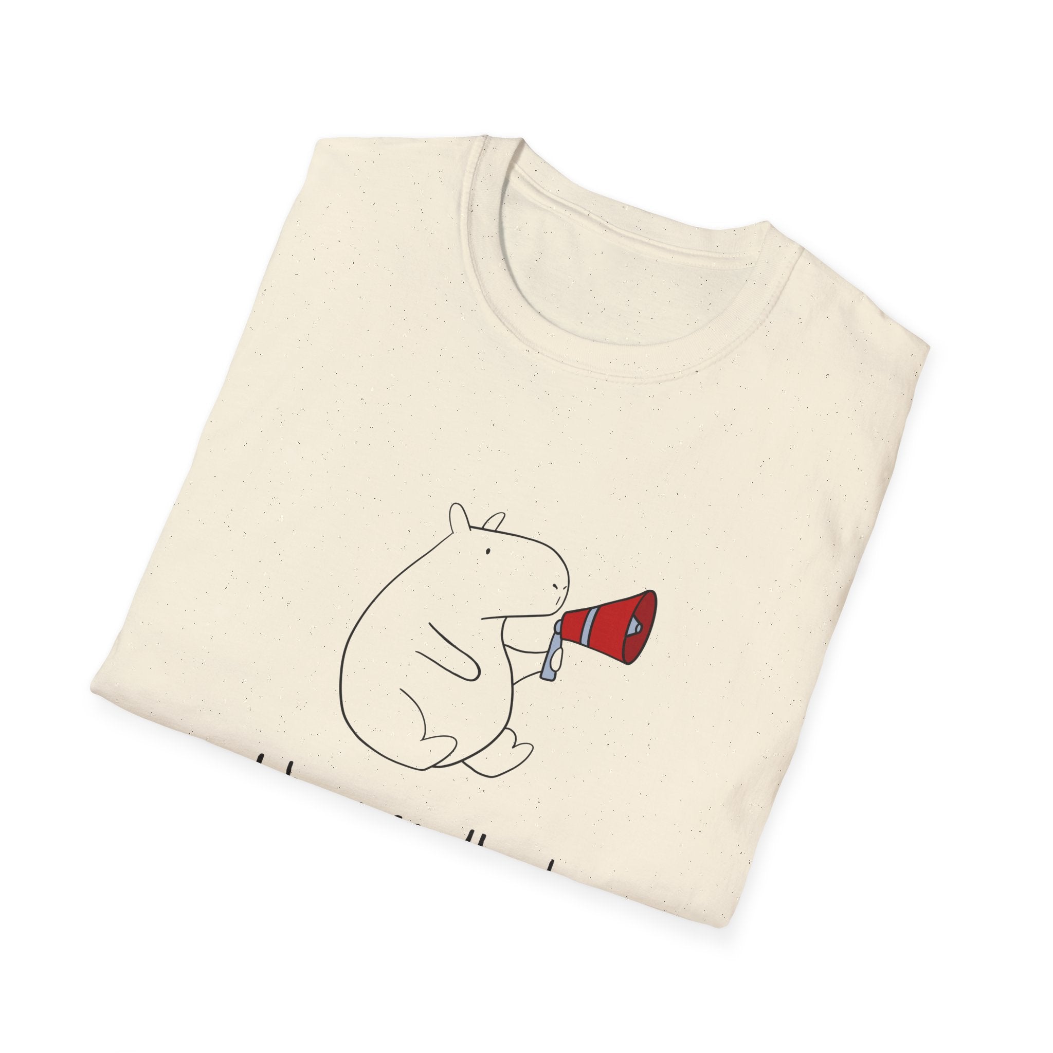 Funny Capybara T-Shirt – “I Have Feedback” Minimalist Graphic Tee