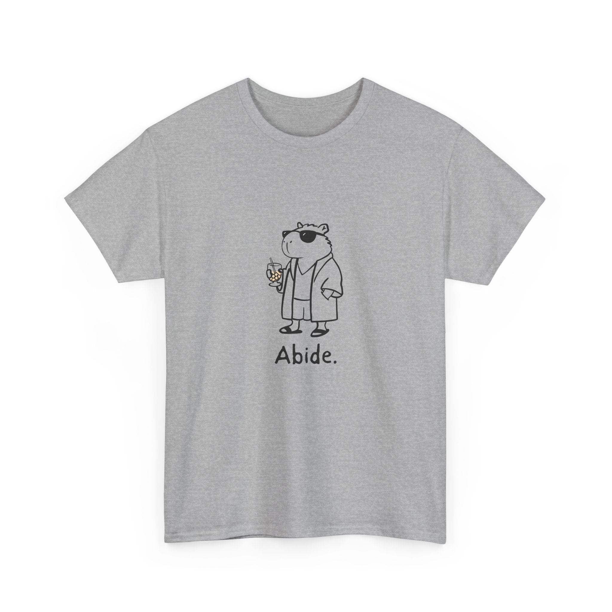 "Abide" Capybara Dude Heavy Tee