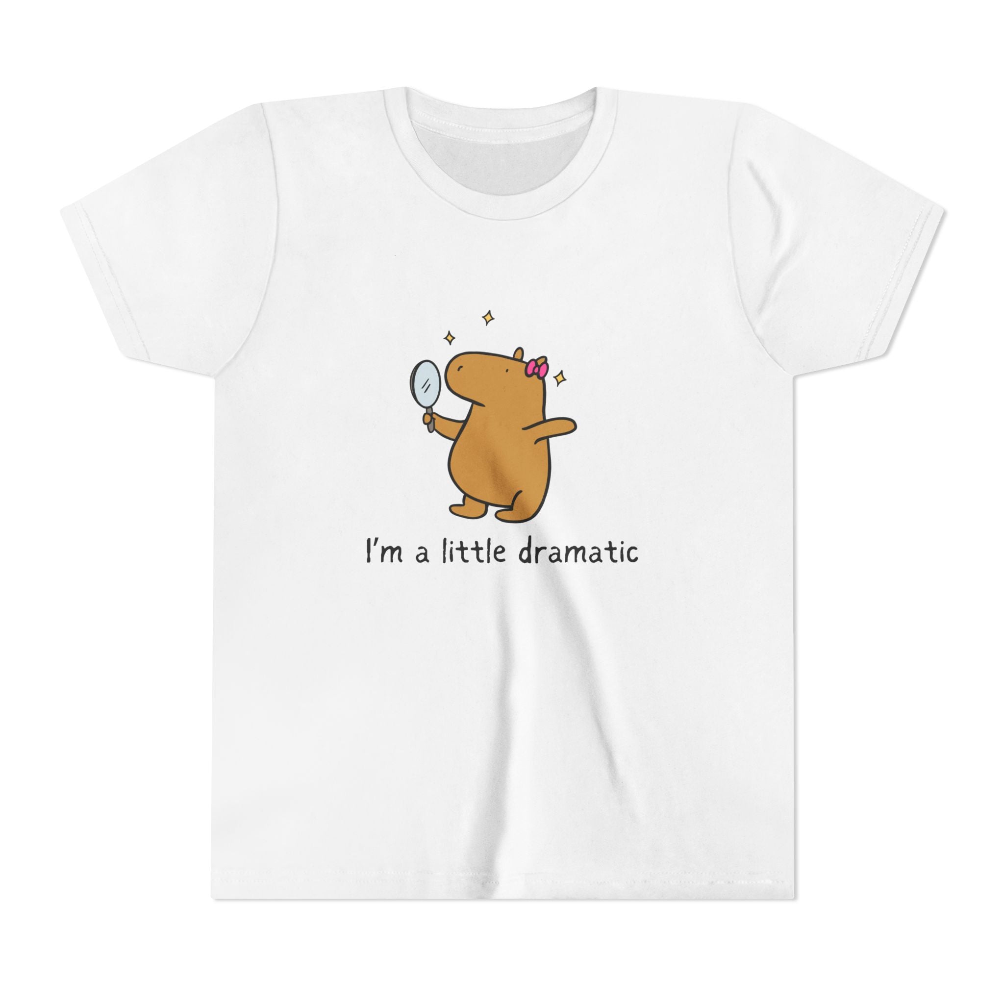 "I'm a little dramatic" - Capybara Drama Youth Tee