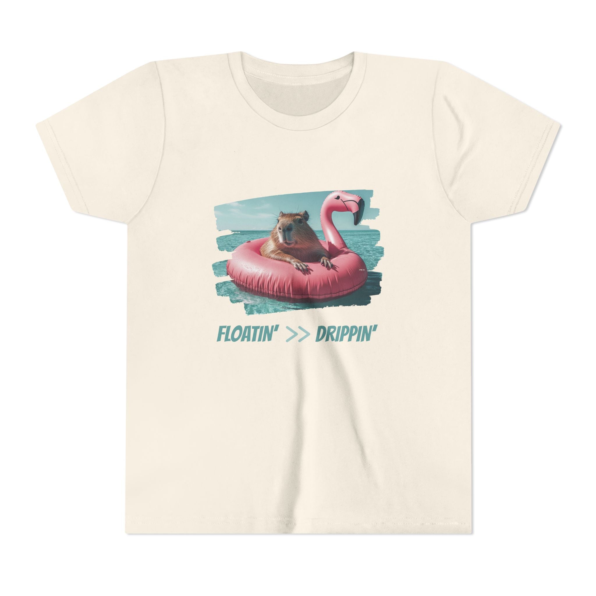 Floatin >> Drippin Capybara - Unisex Youth Tee