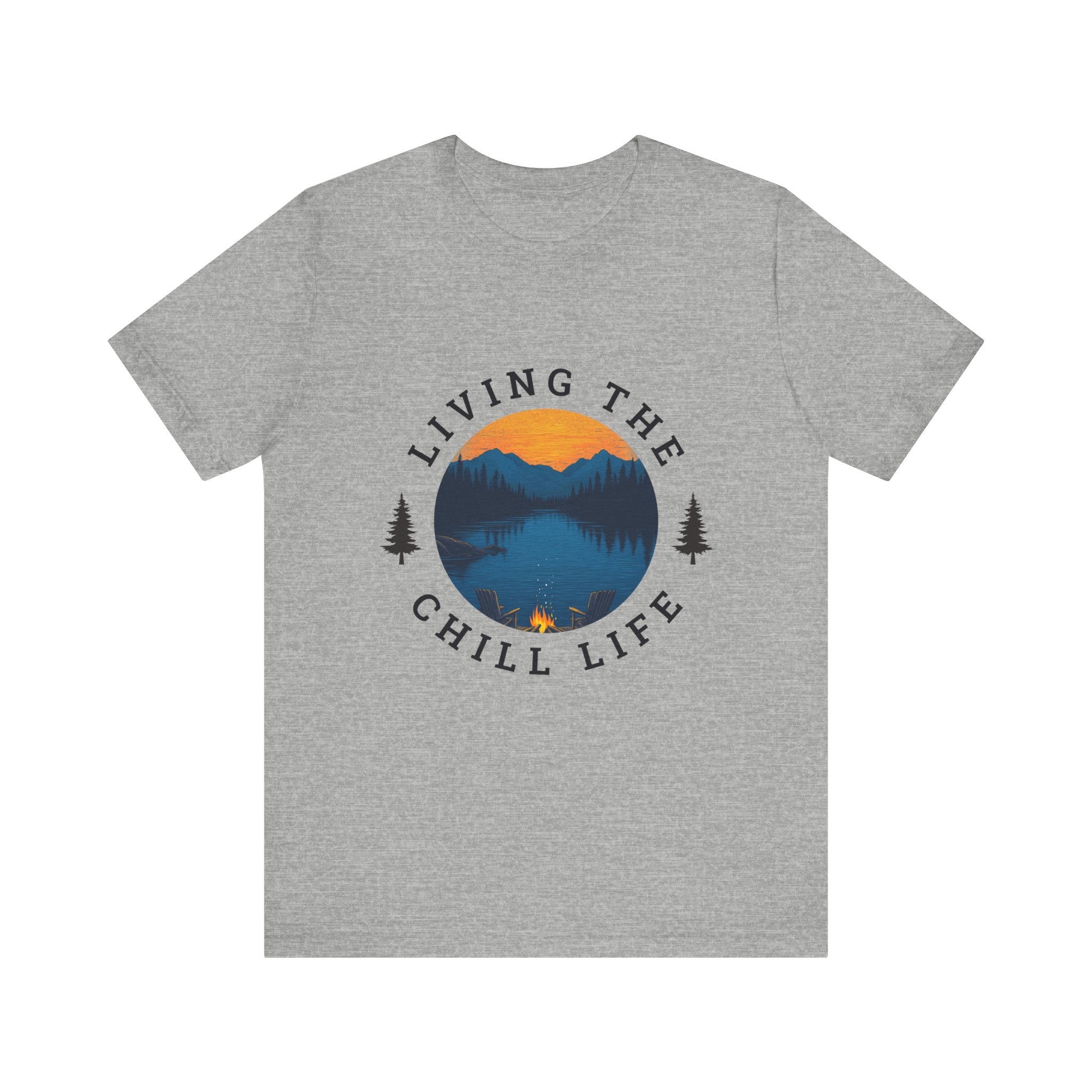 Living the Chill Life Mountainside - Unisex Jersey Tee