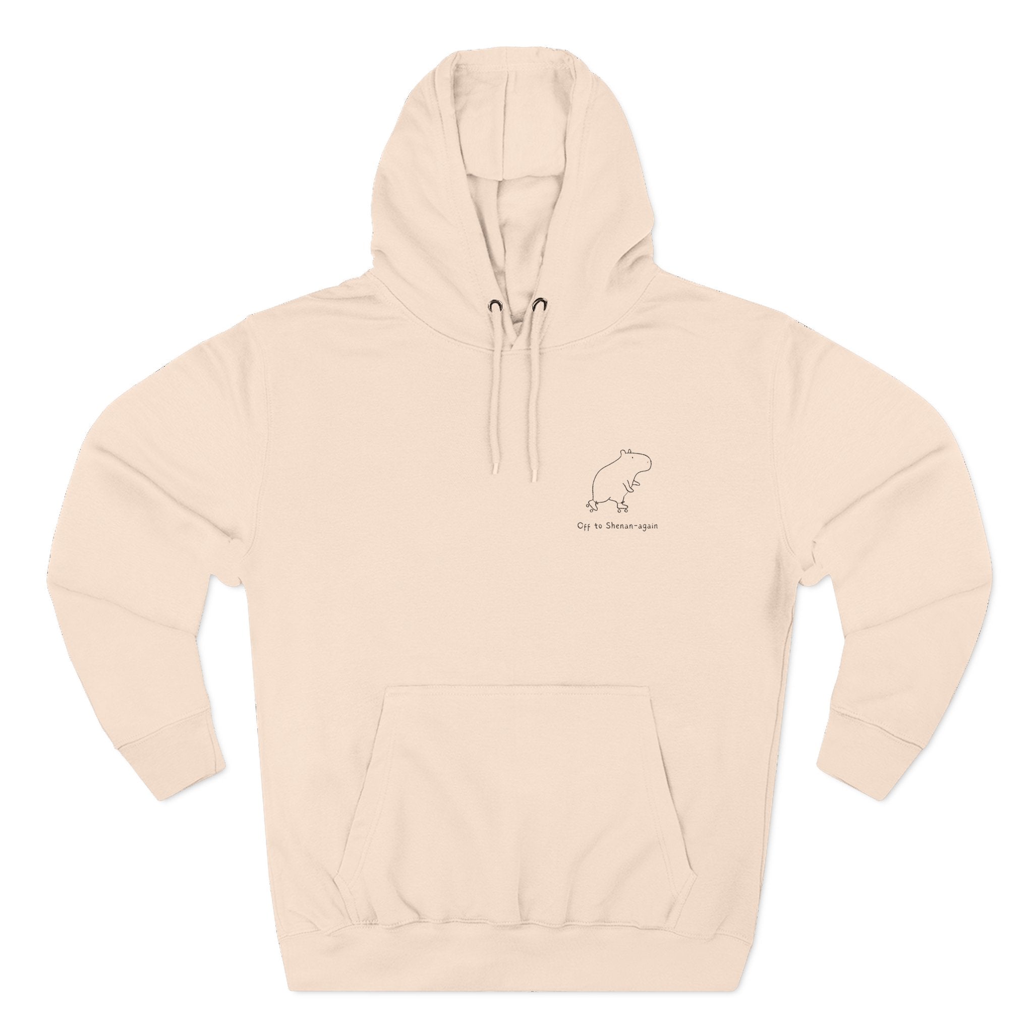 “Off to Shenan-again” Embroidered Capybara Premium Hoodie