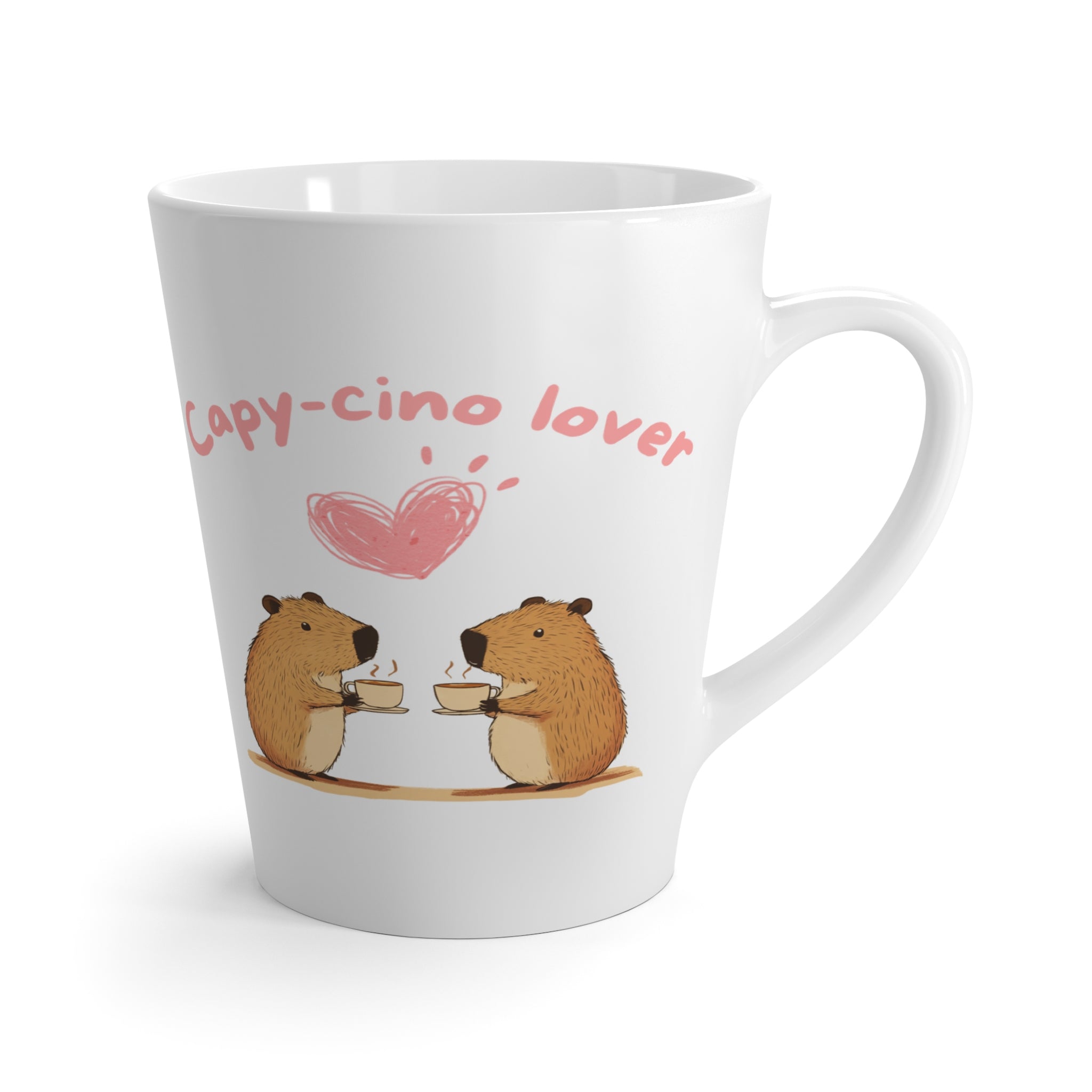 Capy-cino Lover Single Heart Latte Mug