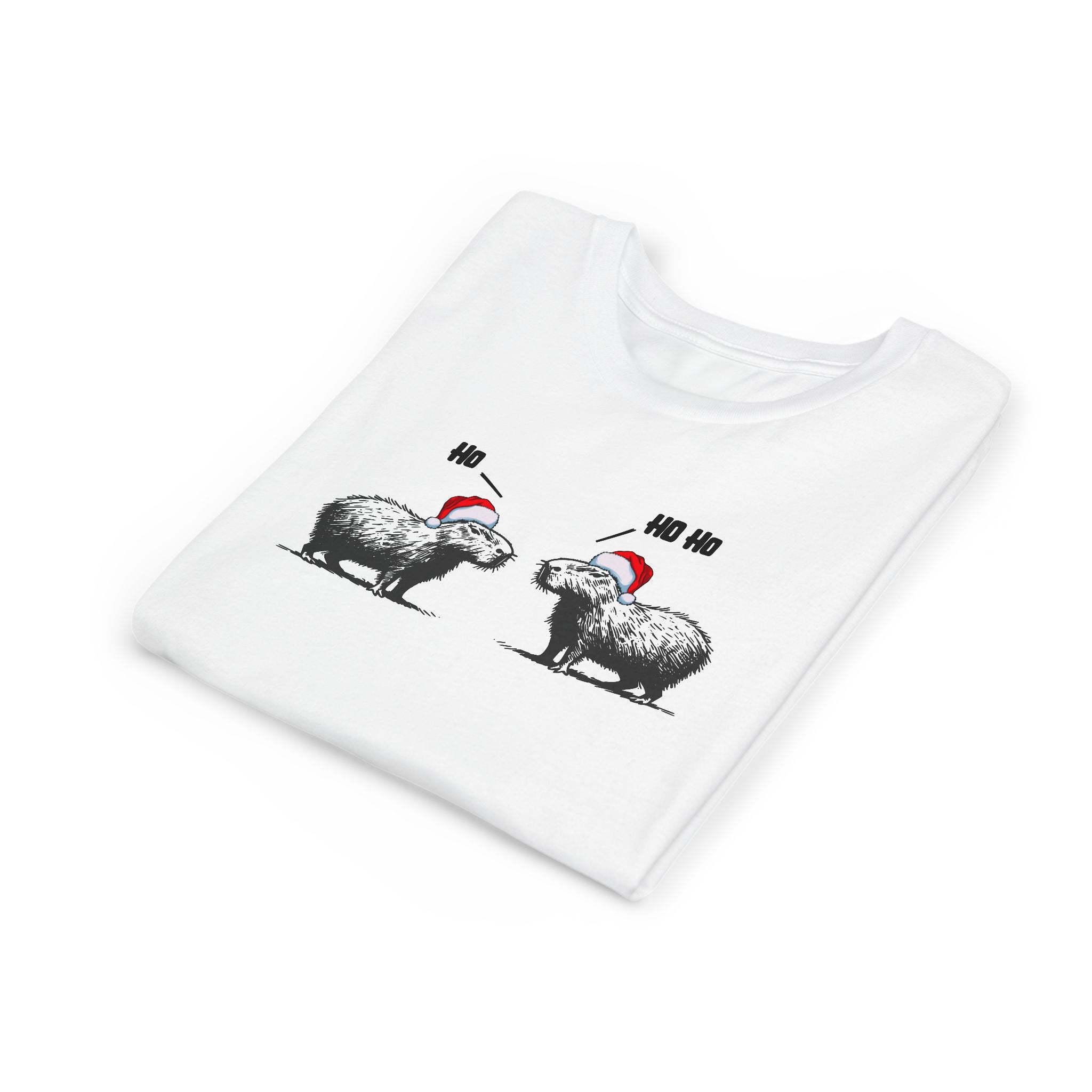 Ho Ho Ho Capybara Kids T-Shirt – The Cutest Kind of Unbothered