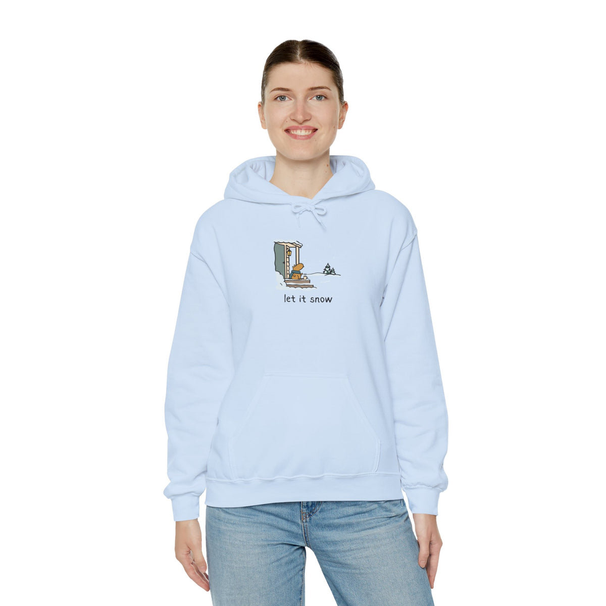 Let it Snow Cozy Capybara Hoodie