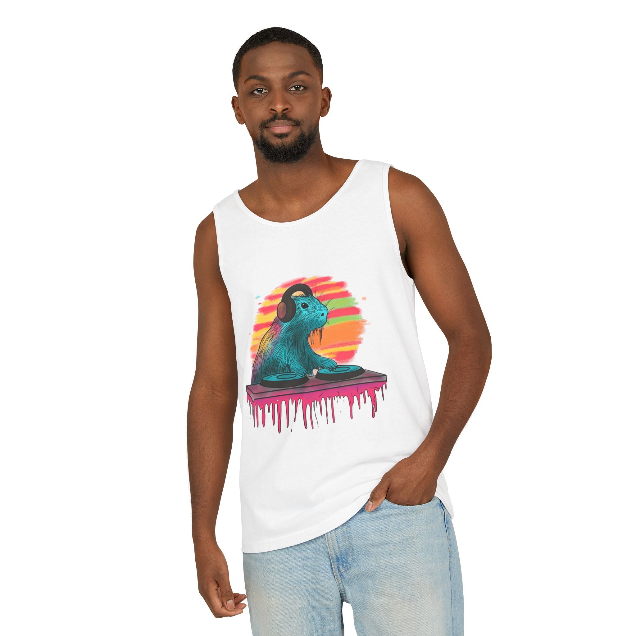 DJ Capybara Retro Music Tank Top