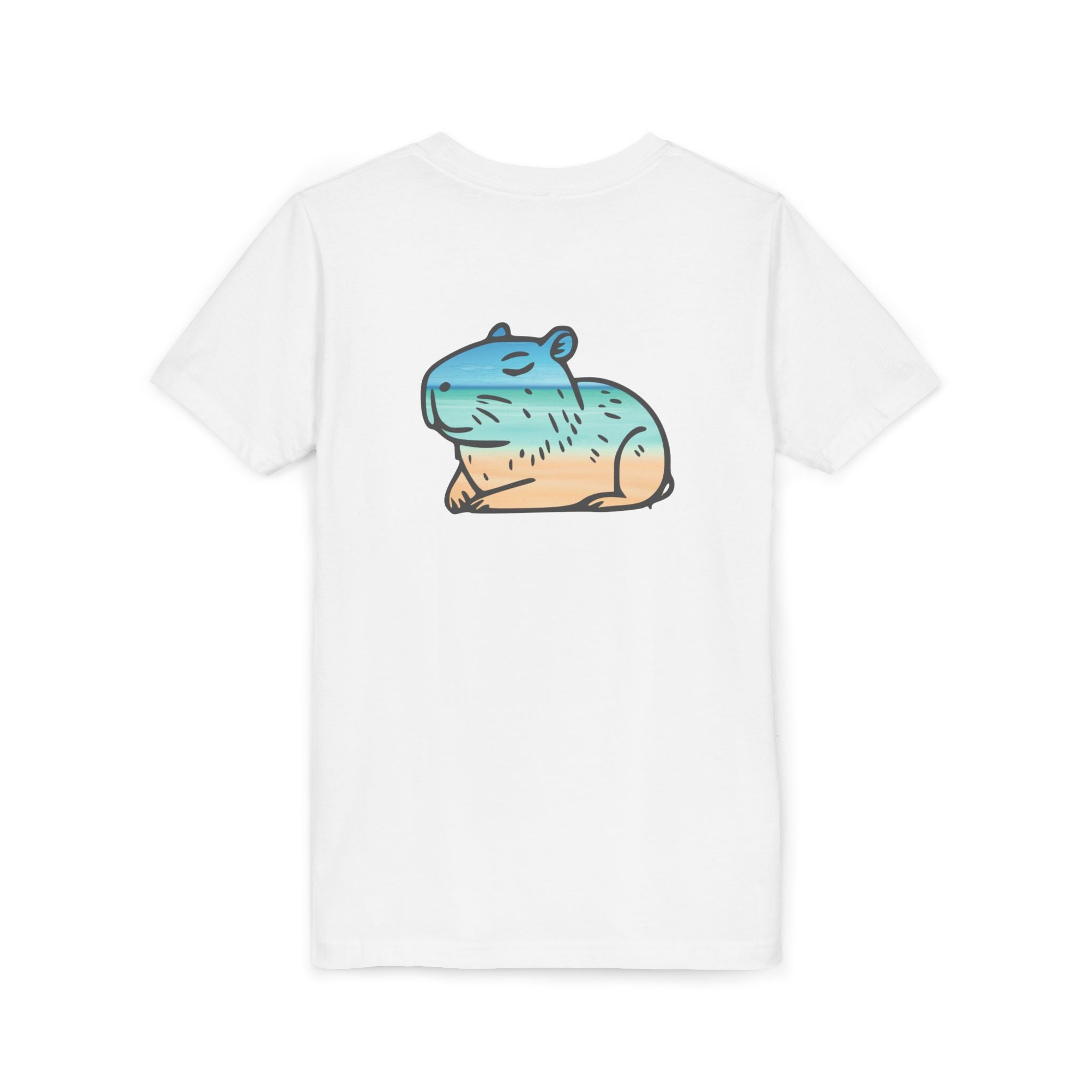 Capybara Beach Scene - Unisex Youth Tee