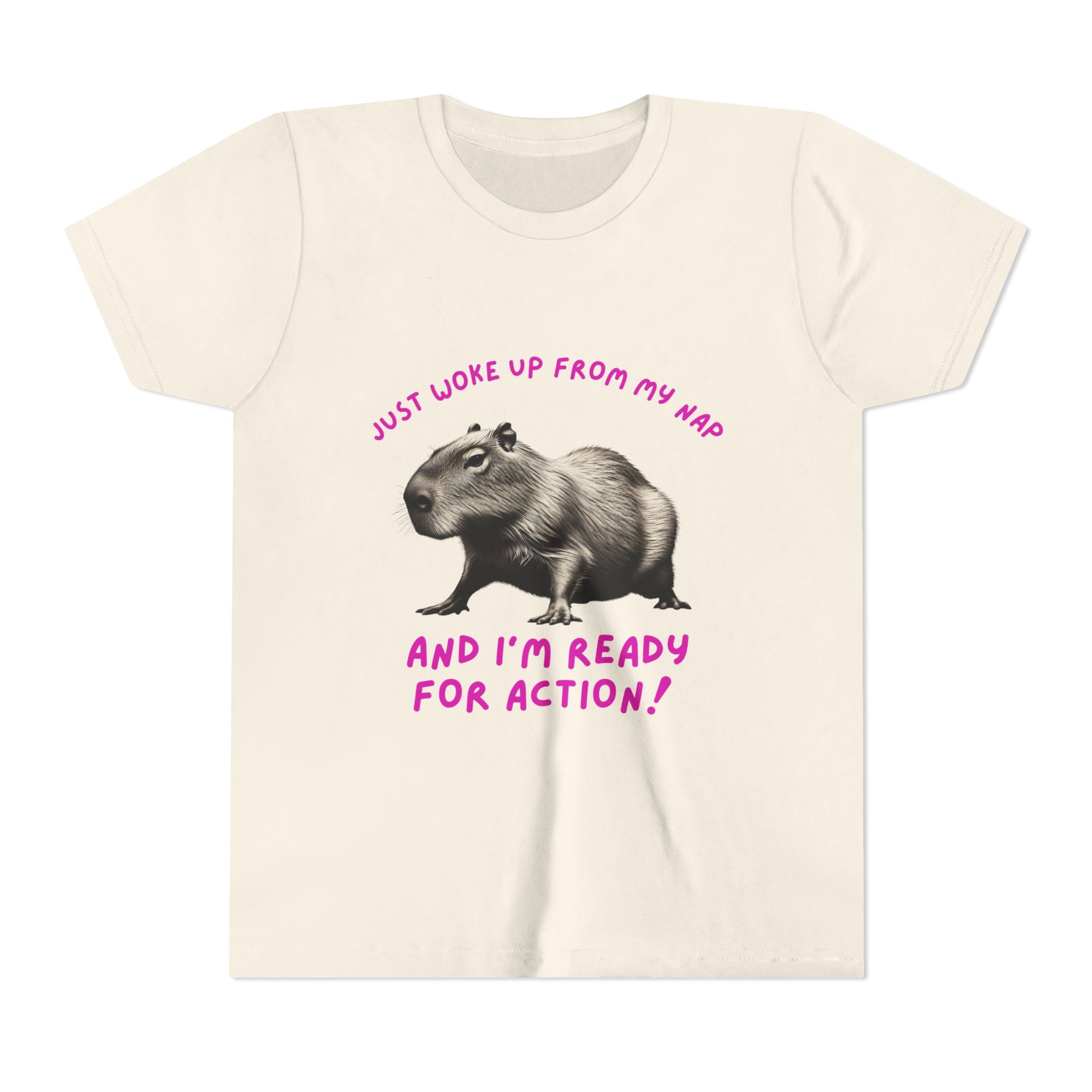 Just Woke Up From My Nap, Ready for Action! - Unisex Youth Tee