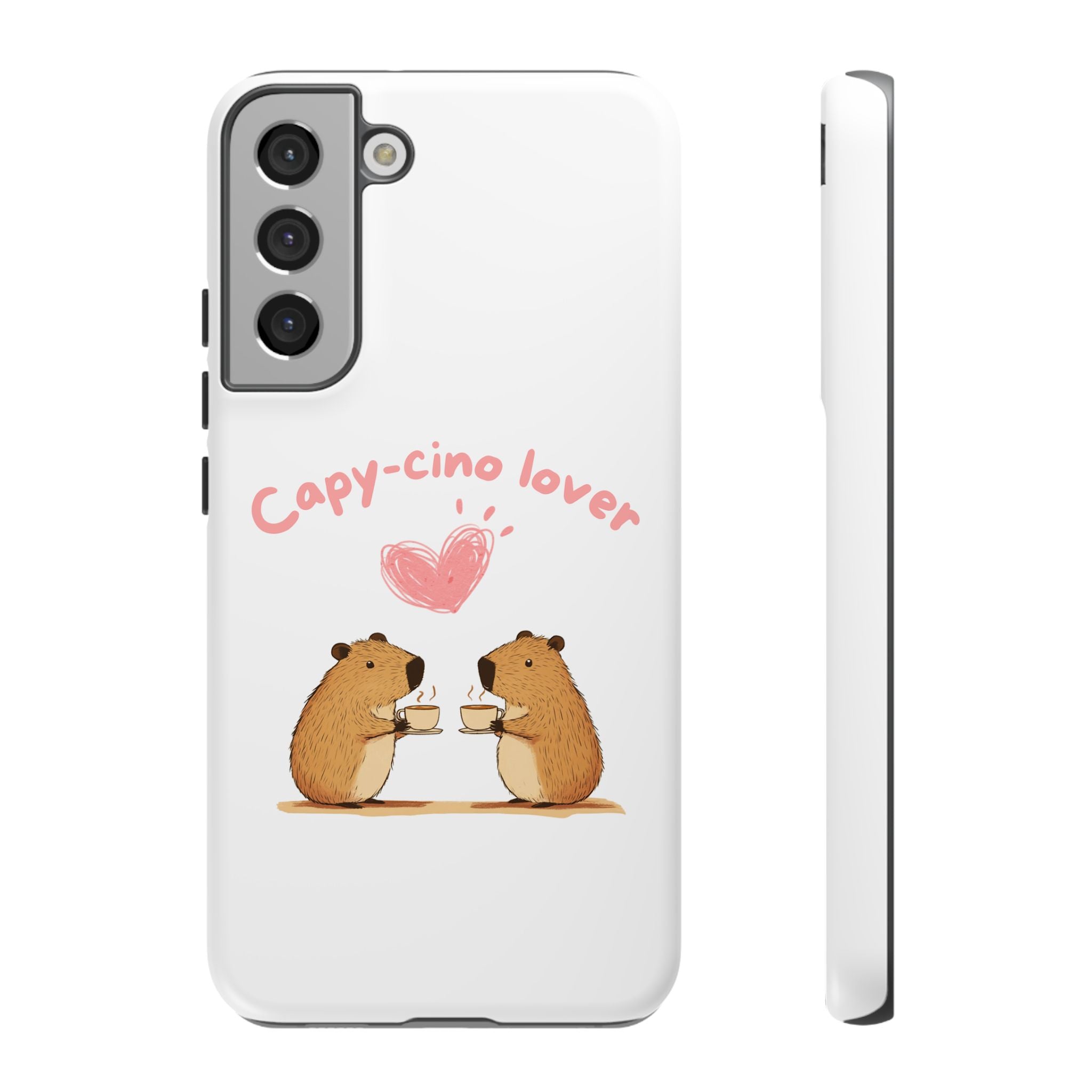 Cute Capybara Phone Case (Capy-cino Lover Series)