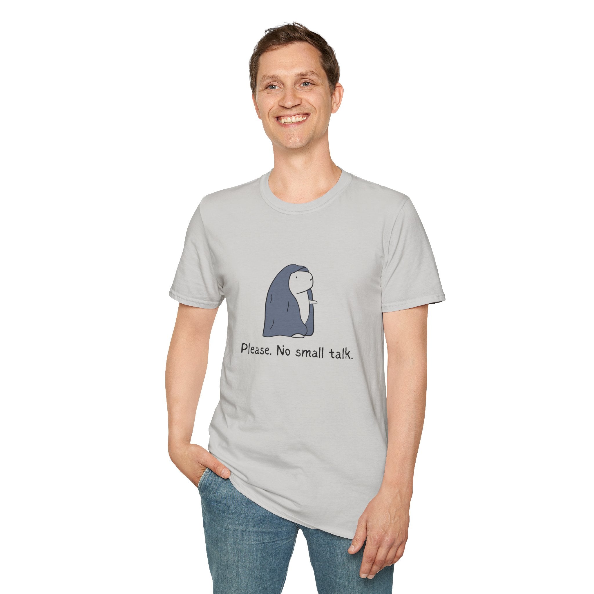 Funny Introvert Tee - "Please. No Small Talk." Capybara Shirt
