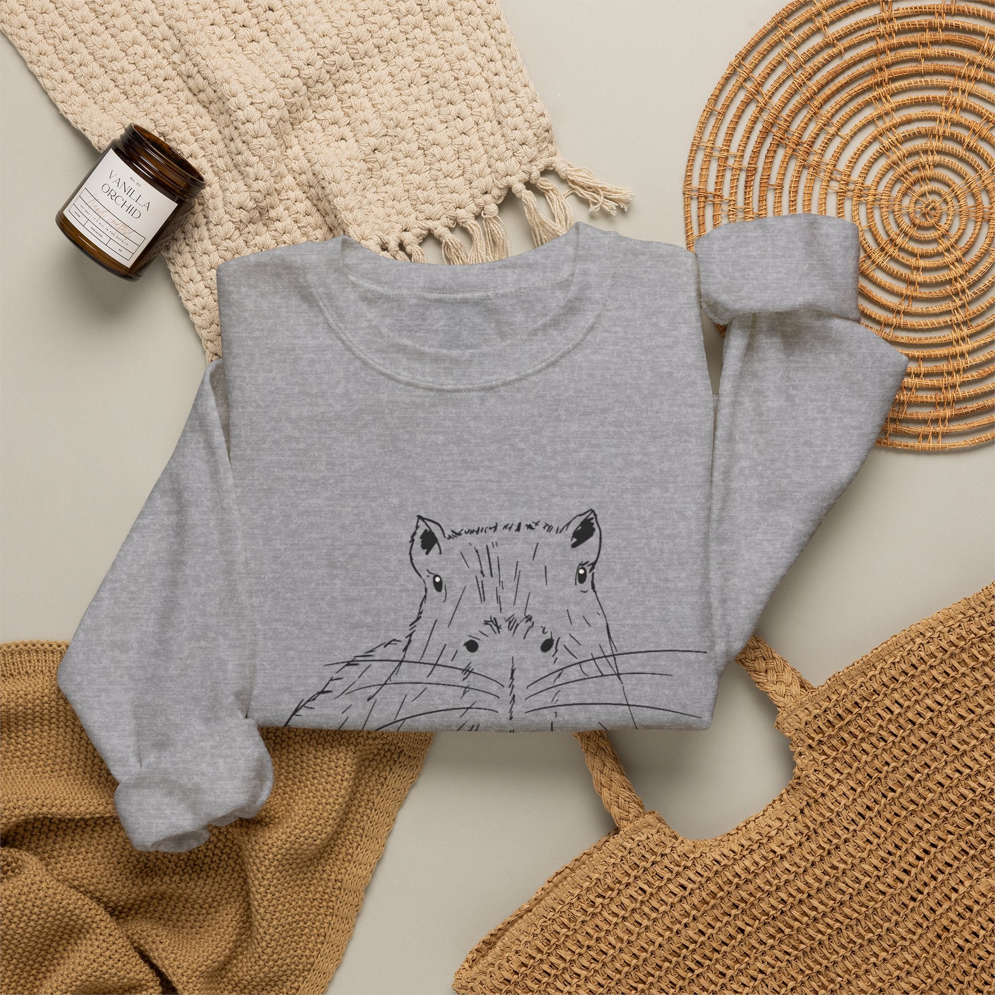 "You Gonna Finish That?" Capybara Crewneck Sweatshirt