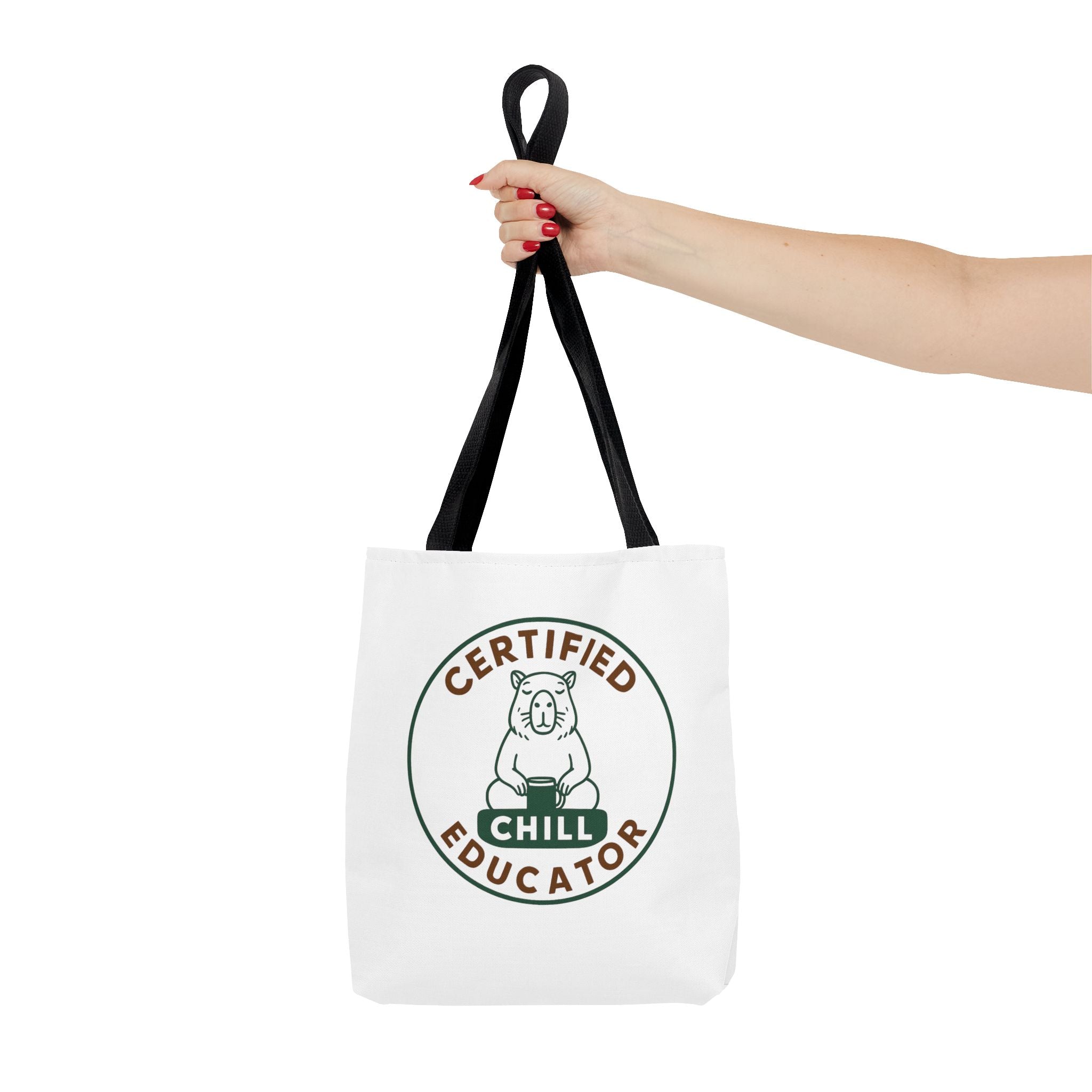 Certified Chill Educator Capybara - Teacher Tote Bag