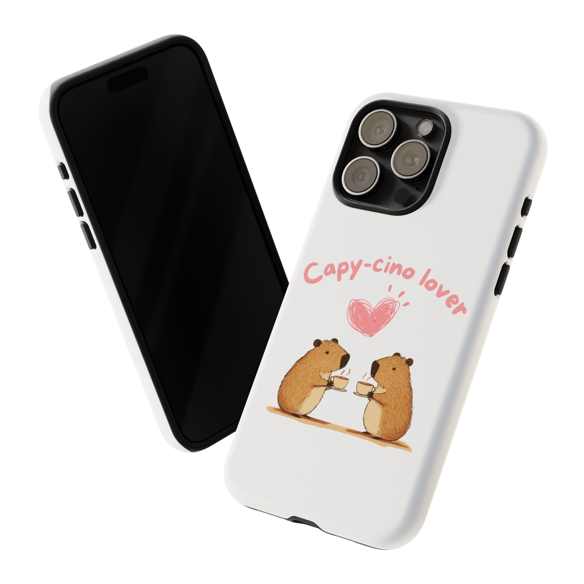 Cute Capybara Phone Case (Capy-cino Lover Series)