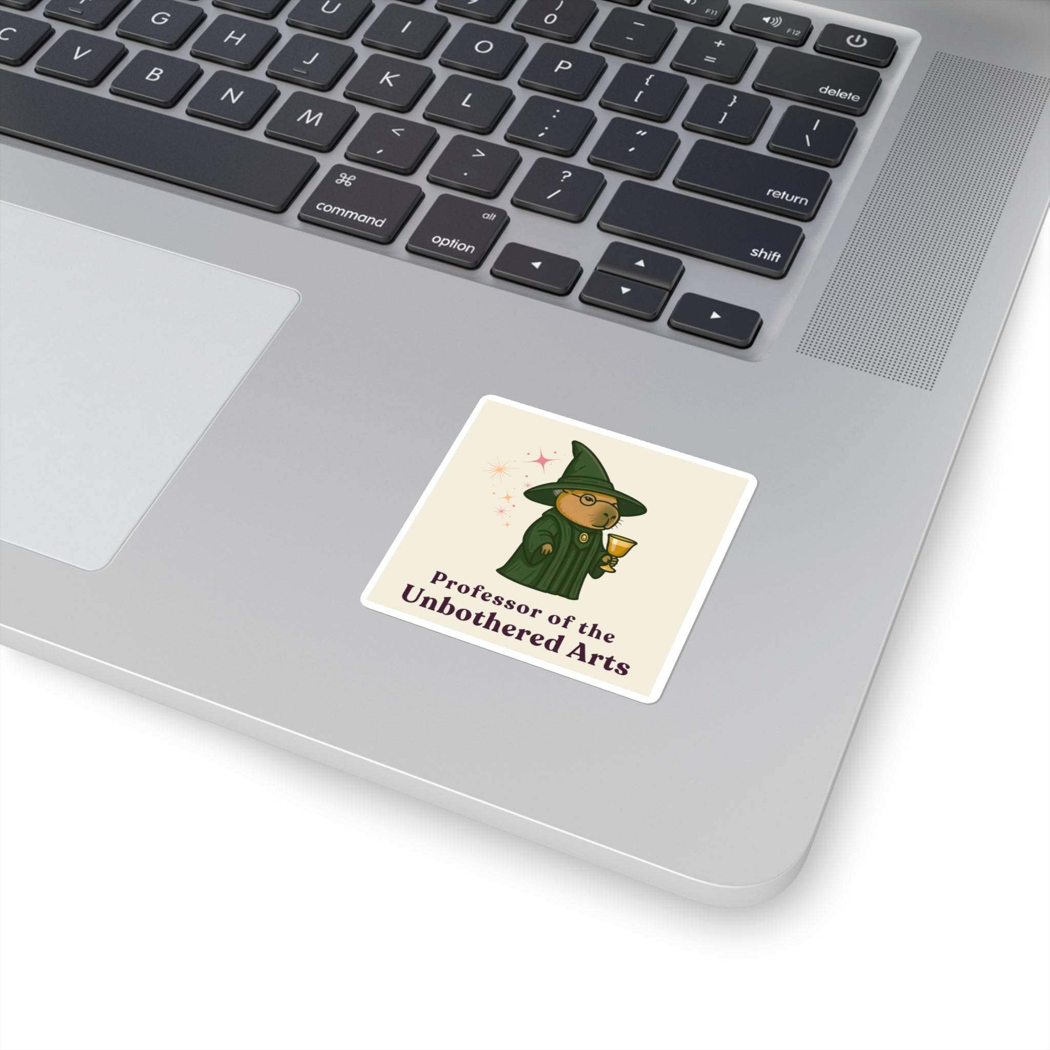 McGonachill: Professor of the Unbothered Arts Sticker – Magical Wizard Capybara Vinyl Sticker